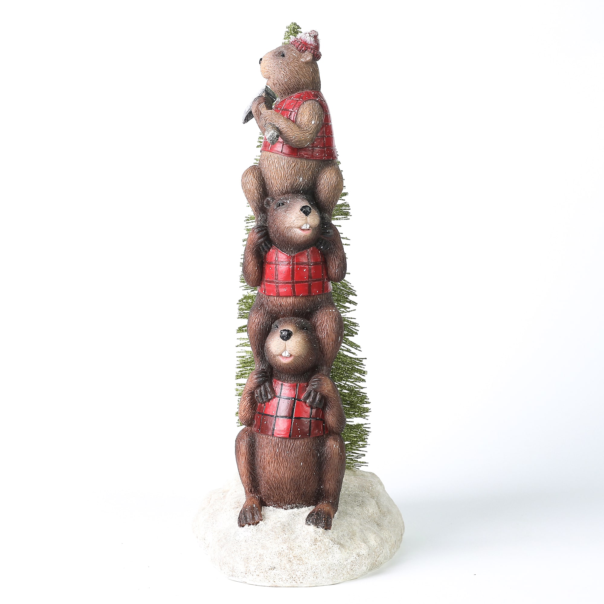 LuxenHome WHST389 Table-Christmas-Decorations - View #7