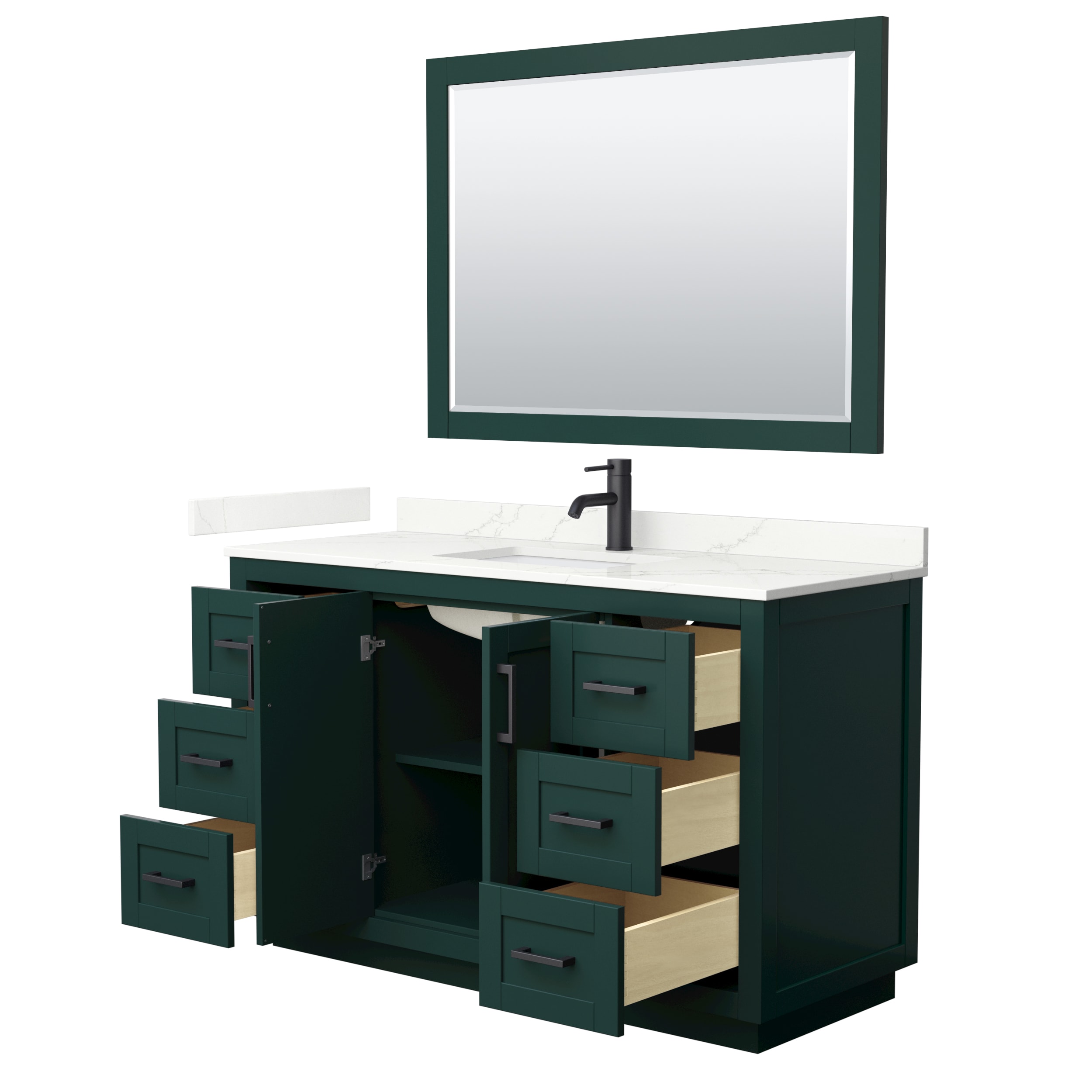 Wyndham Collection WCF292954SGKGTUNSM46 Bath-Vanity-Combo - View #3
