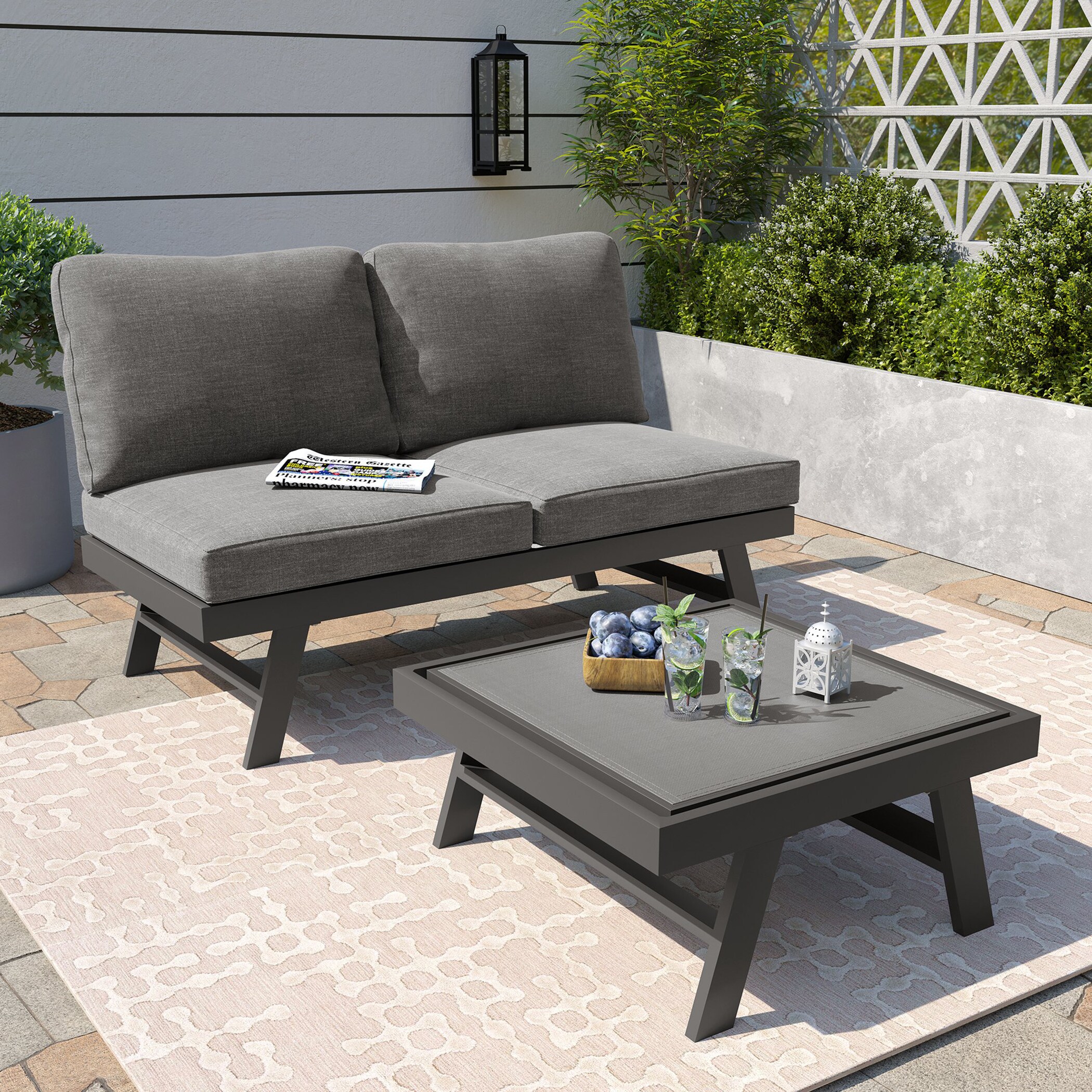 Crestlive Products CL-SF004GRY Patio-Sofas-Daybeds - View #2