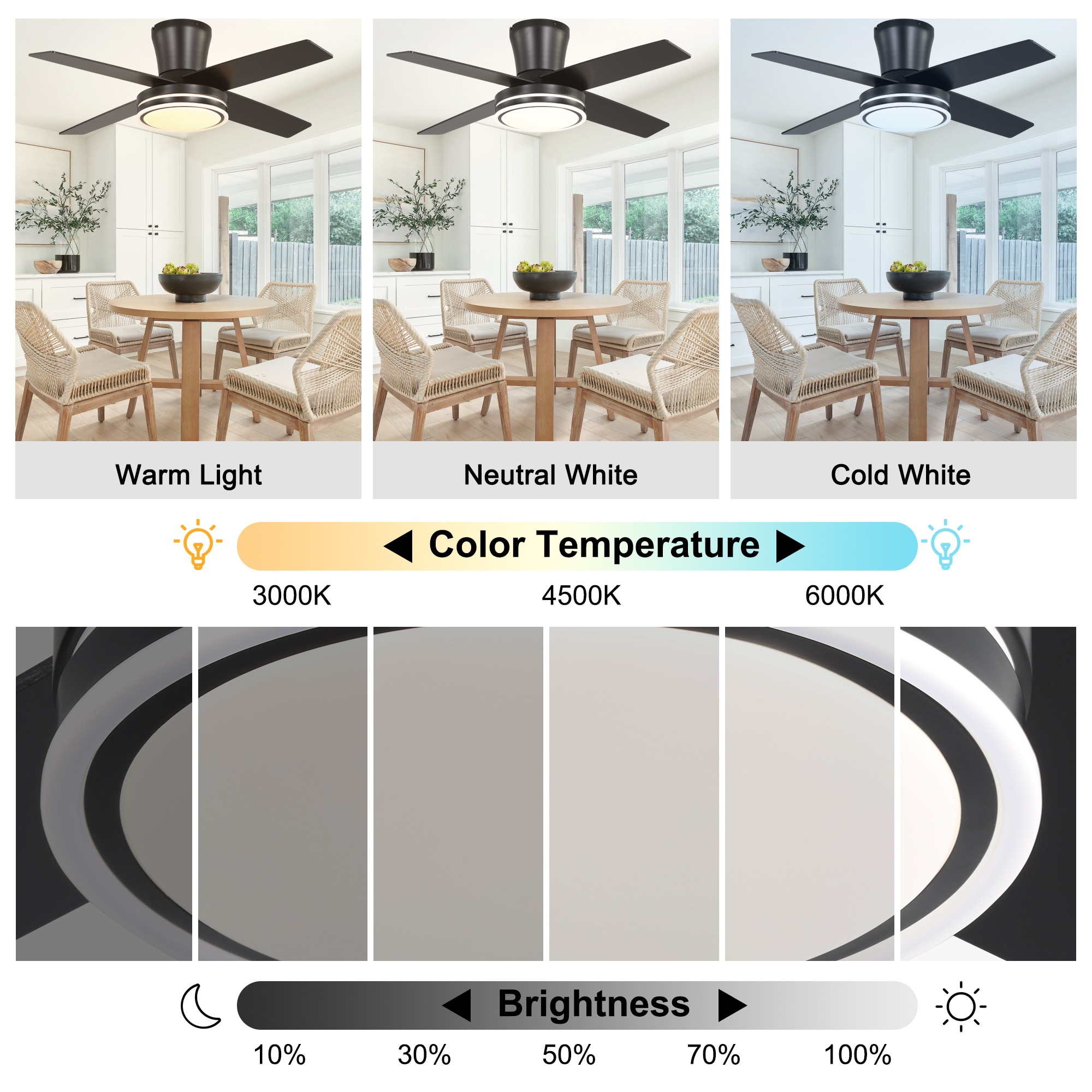 Bella Depot DCFSD4401-BR Ceiling-Fans - View #7