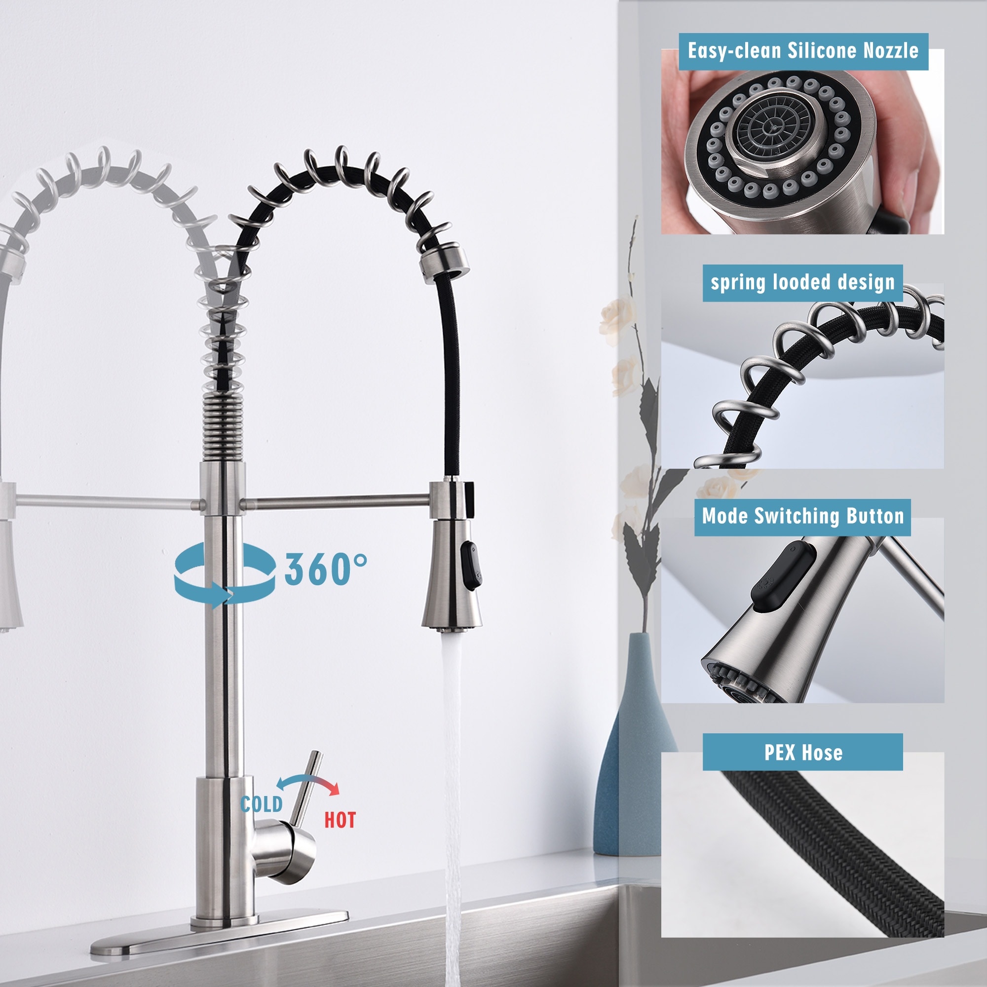 Vorene J-E0WR84FHNQPC Kitchen-Faucets - View #5
