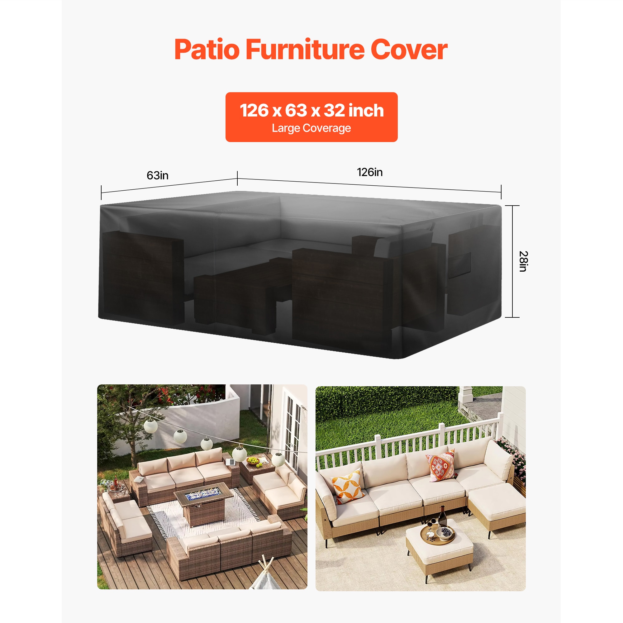 VEVOR SCFXJJZNJB1207726V0 Patio-Furniture-Covers - View #2