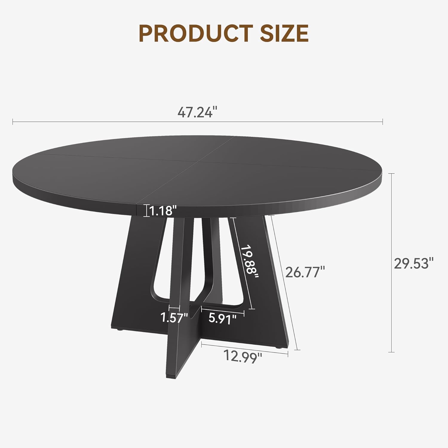 Qeetex LHF-CZ-H591738 Dining-Tables - View #6