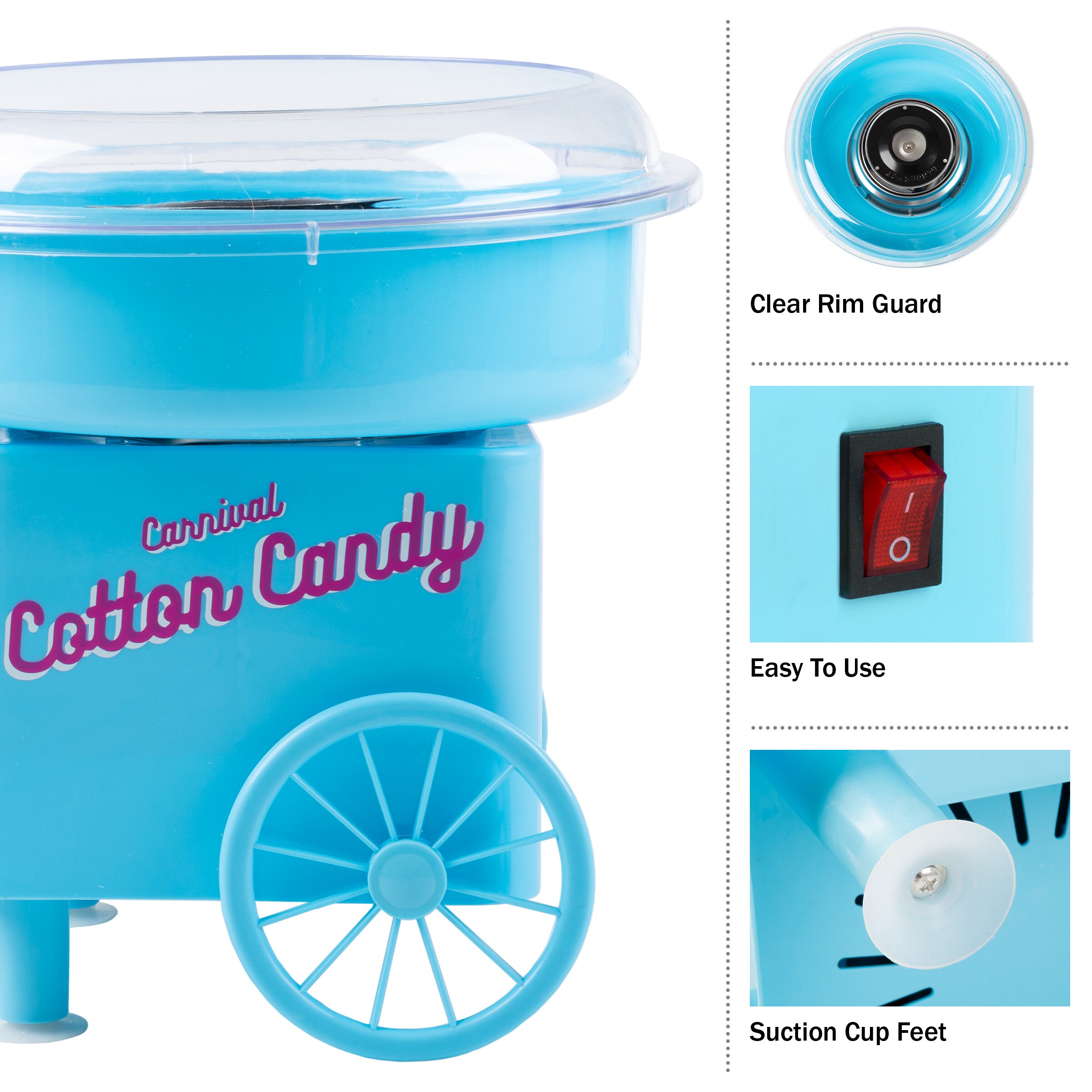 Great Northern Popcorn Blue Cotton Candy Machine Cotton Candy Maker in the  Cotton Candy Machines department at