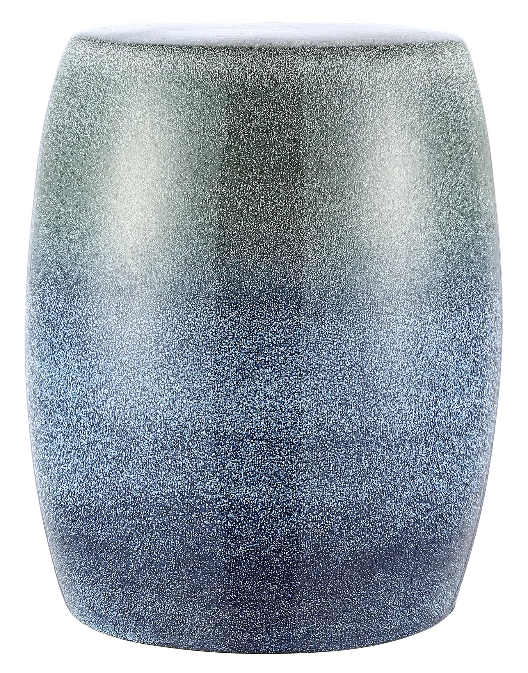 Safavieh 18.5-in Gray Ceramic Barrel Garden Stool #ACS4586A