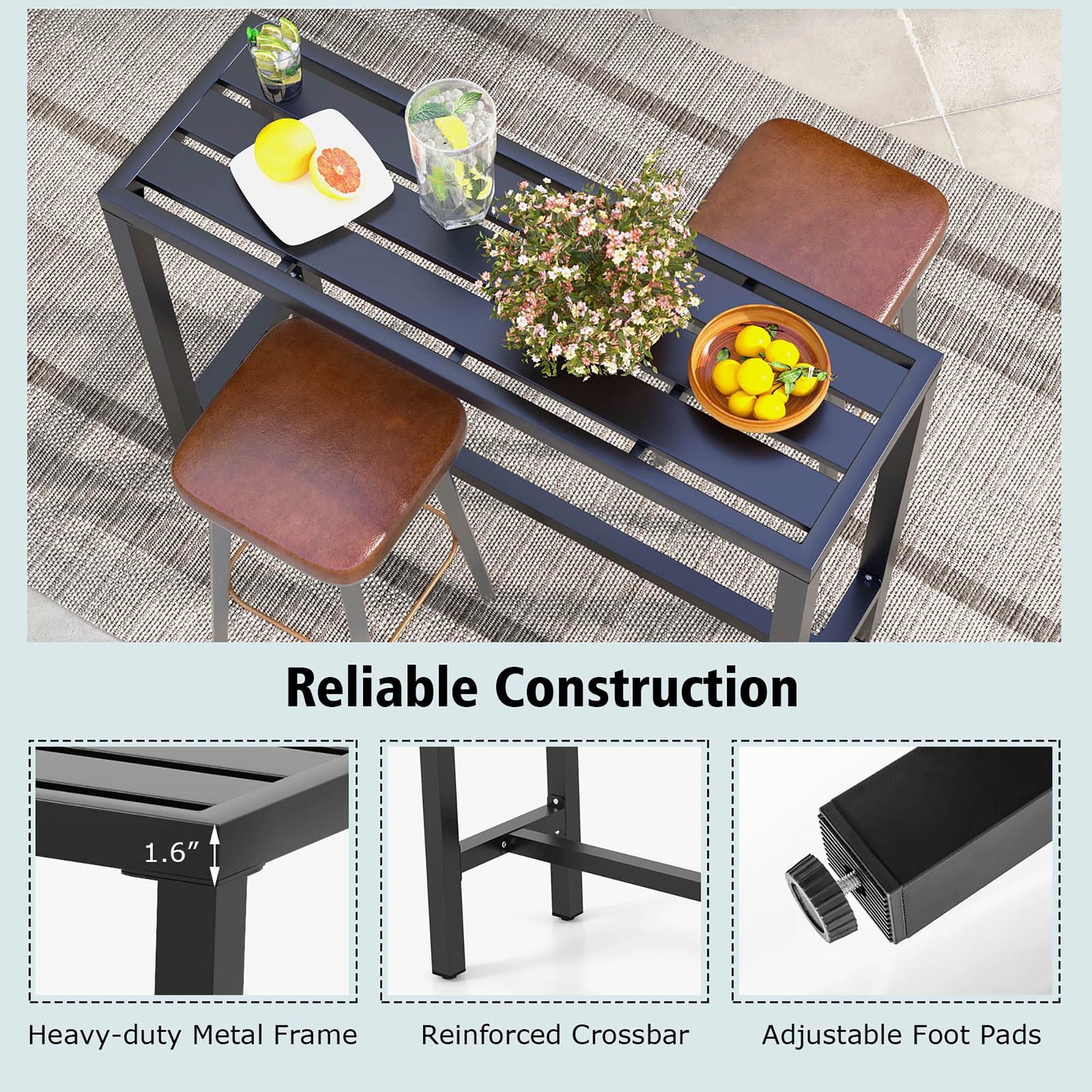 Costway LWS00259 Patio-Tables - View #9
