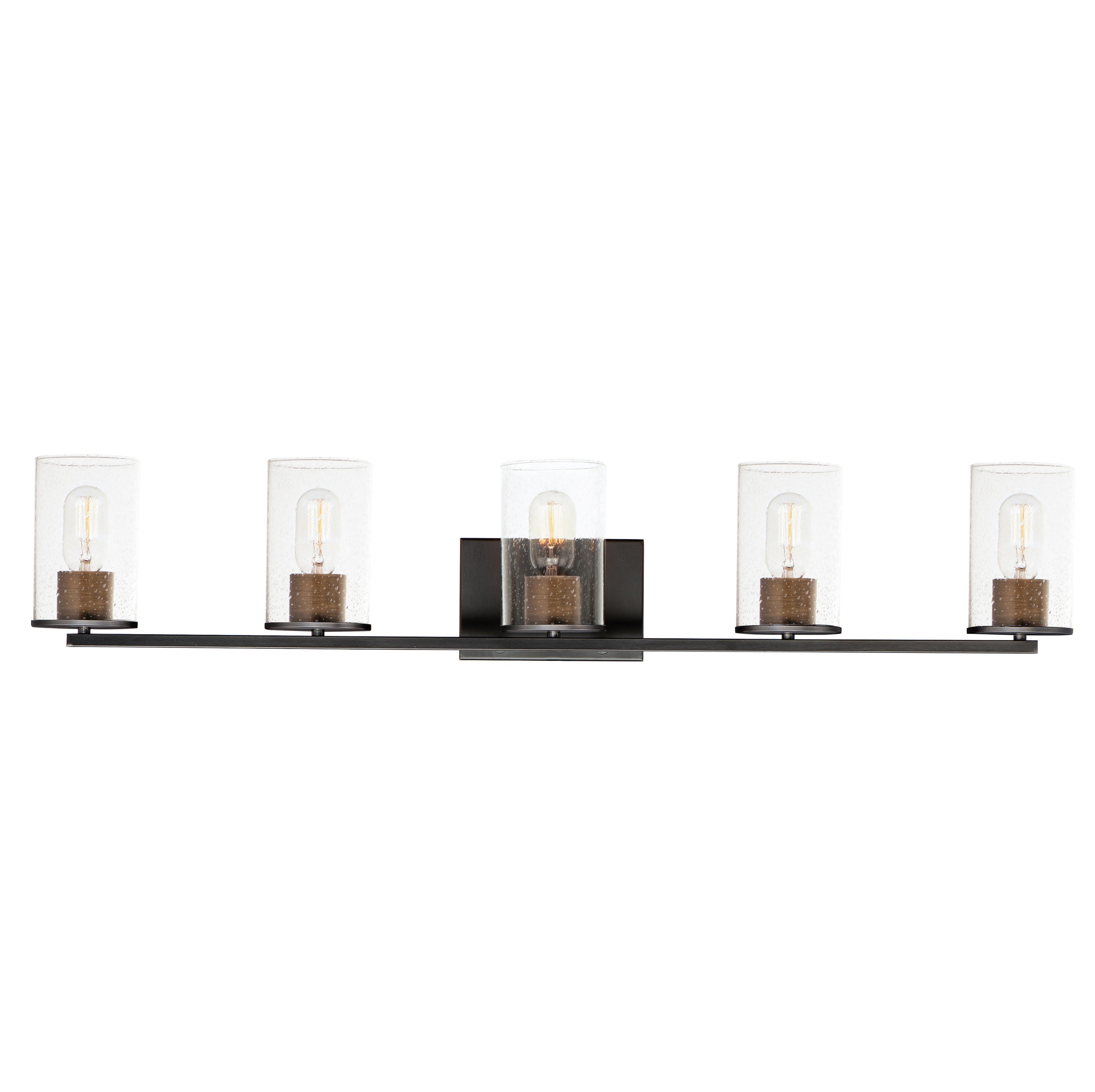 Maxim Lighting 11845CDABBK Sleek 40-in 5 -Light Multiple finishes Multiple colors Industrial Vanity light
