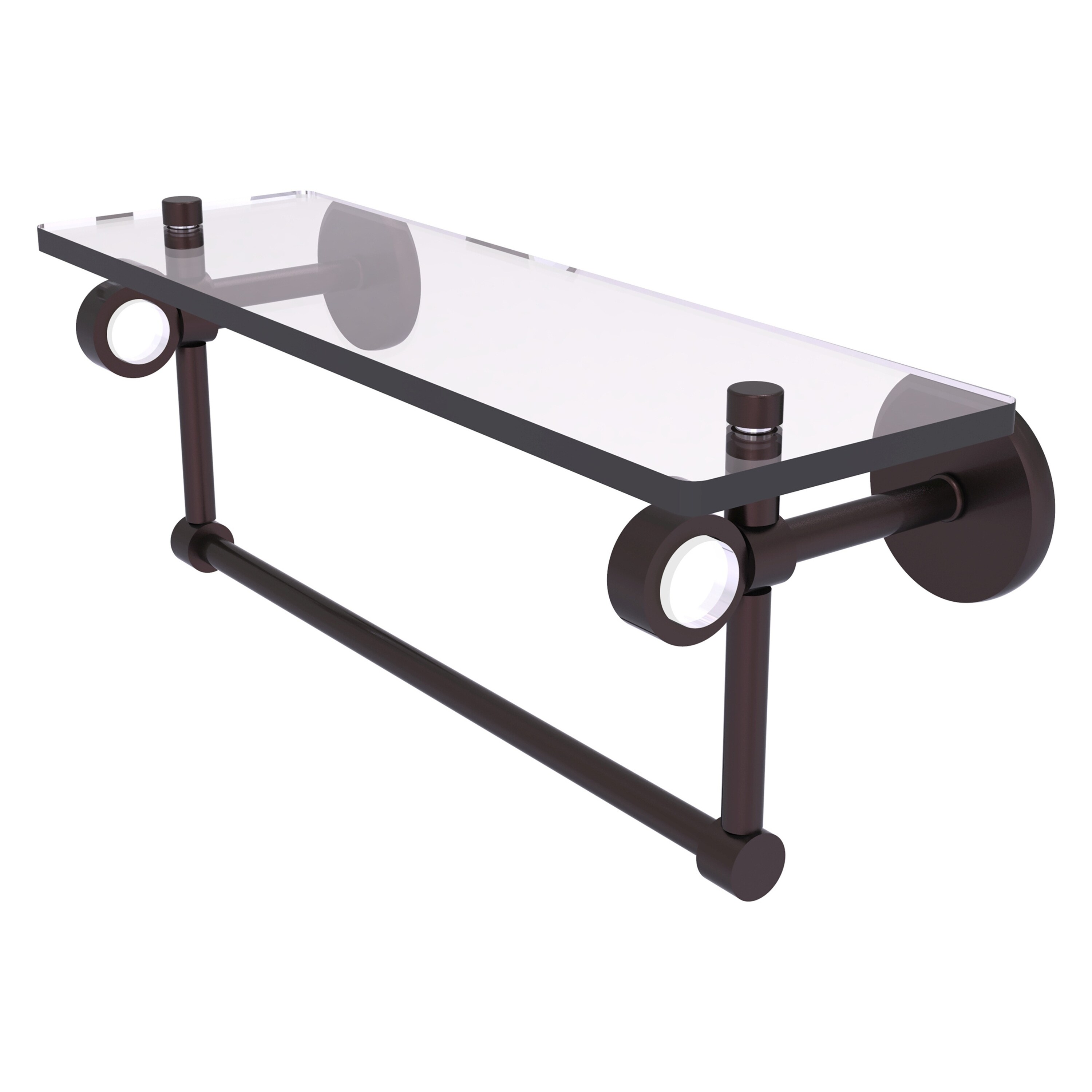 Allied Brass CV-1TB-16-ABZ Clearview Antique Bronze Wall mount Bathroom Shelf ( 16-in x 6.2-in x 5-in )