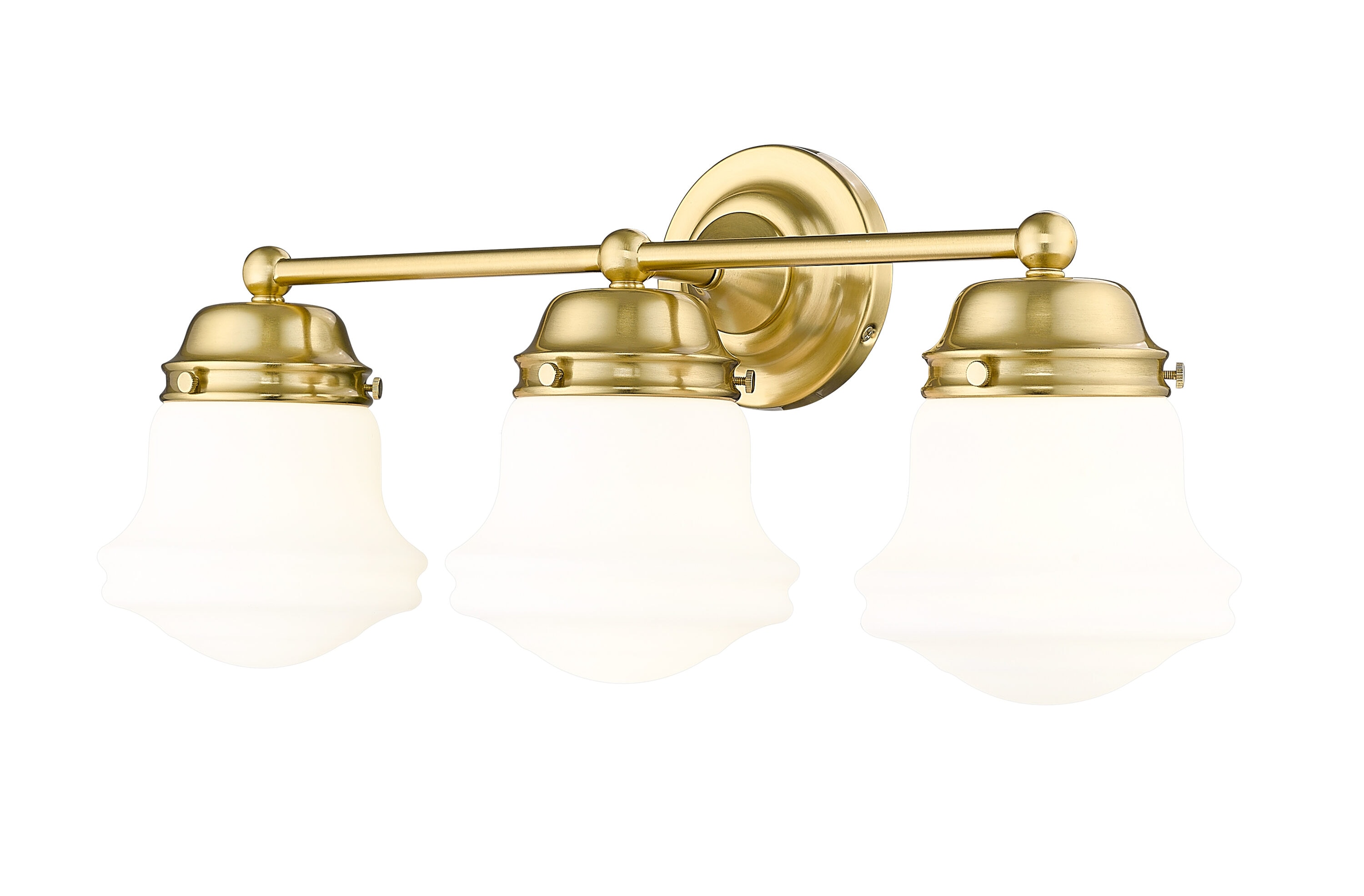 Z-Lite 735-3V-LG Vaughn 22.5-in 3 -Light Brushed Gold Transitional Vanity light