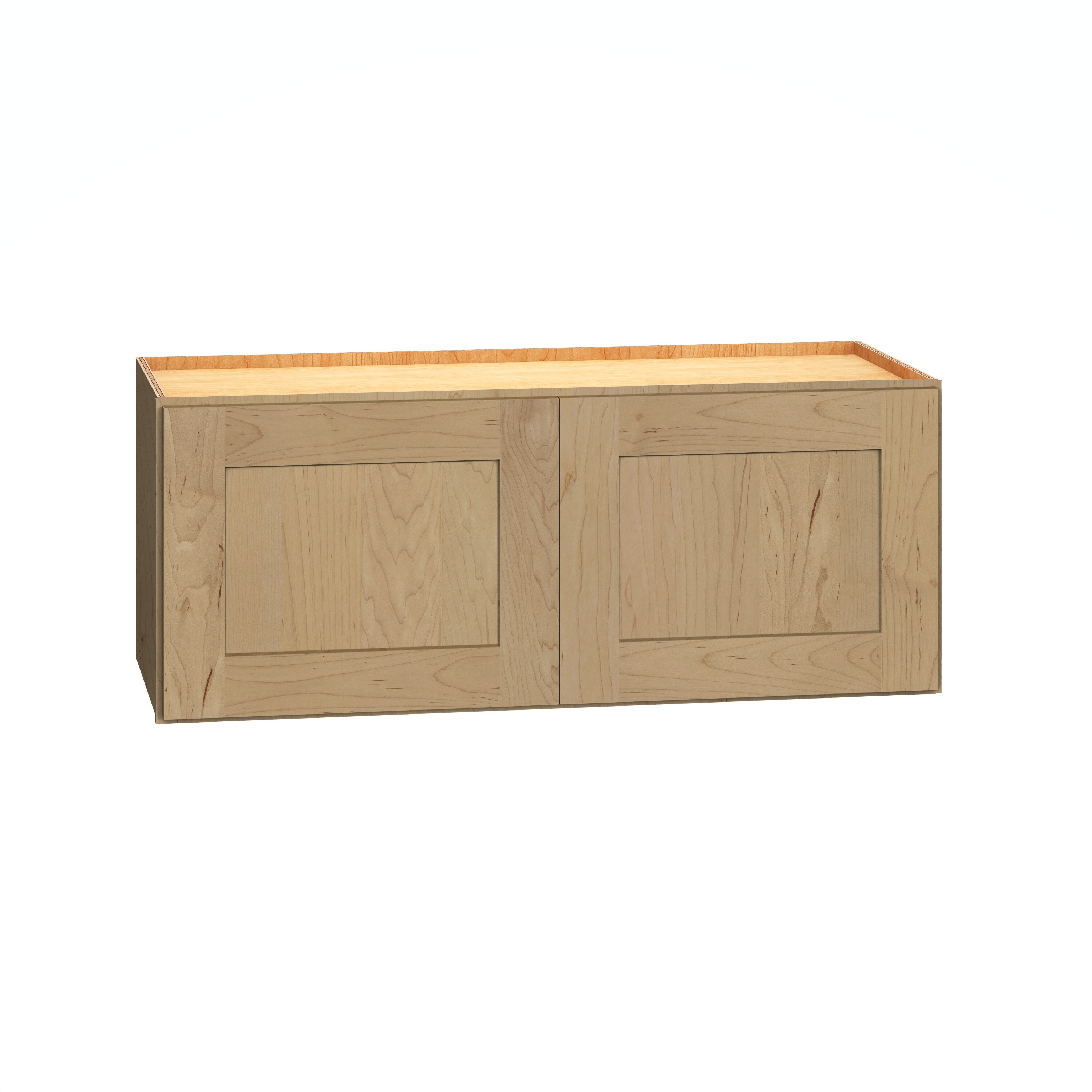 Diamond Express 62K-W3012 Jamestown 30-in W x 12-in H x 12-in D Coastline Brown Wall Fully assembled Plywood Cabinet (Recessed Panel Shaker)