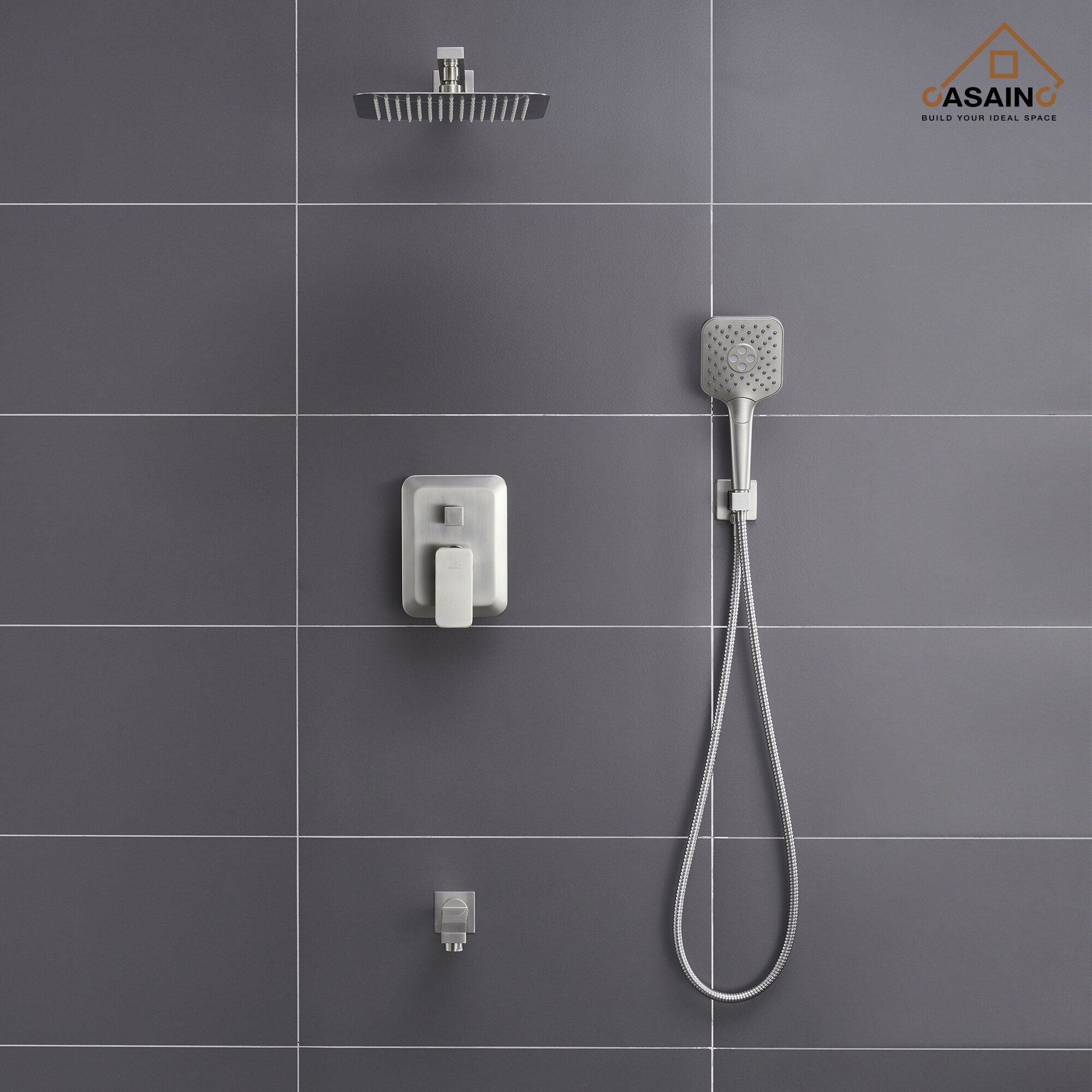 CASAINC HM-B206-SQ-BN Tub-Shower-Faucets - View #2