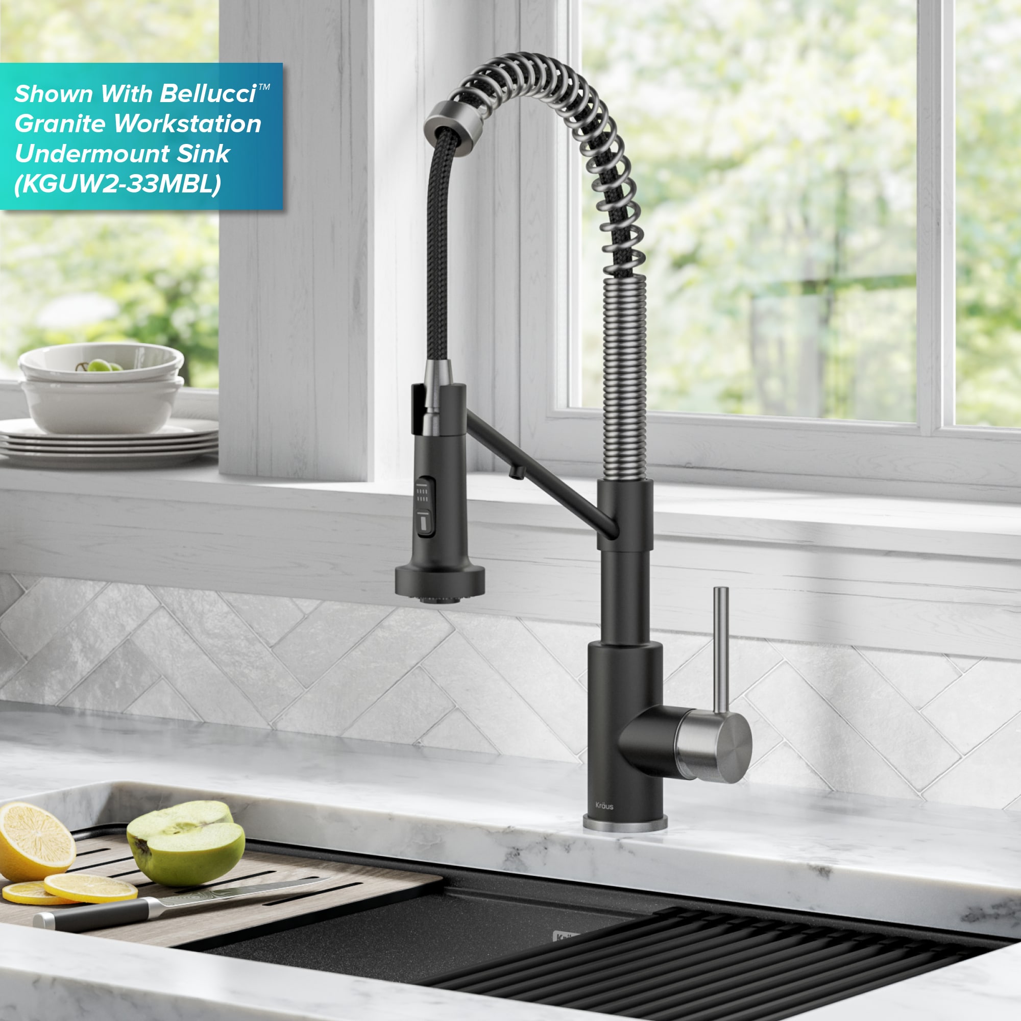 Kraus KFF-1610SFSMB Kitchen-Faucets - View #3