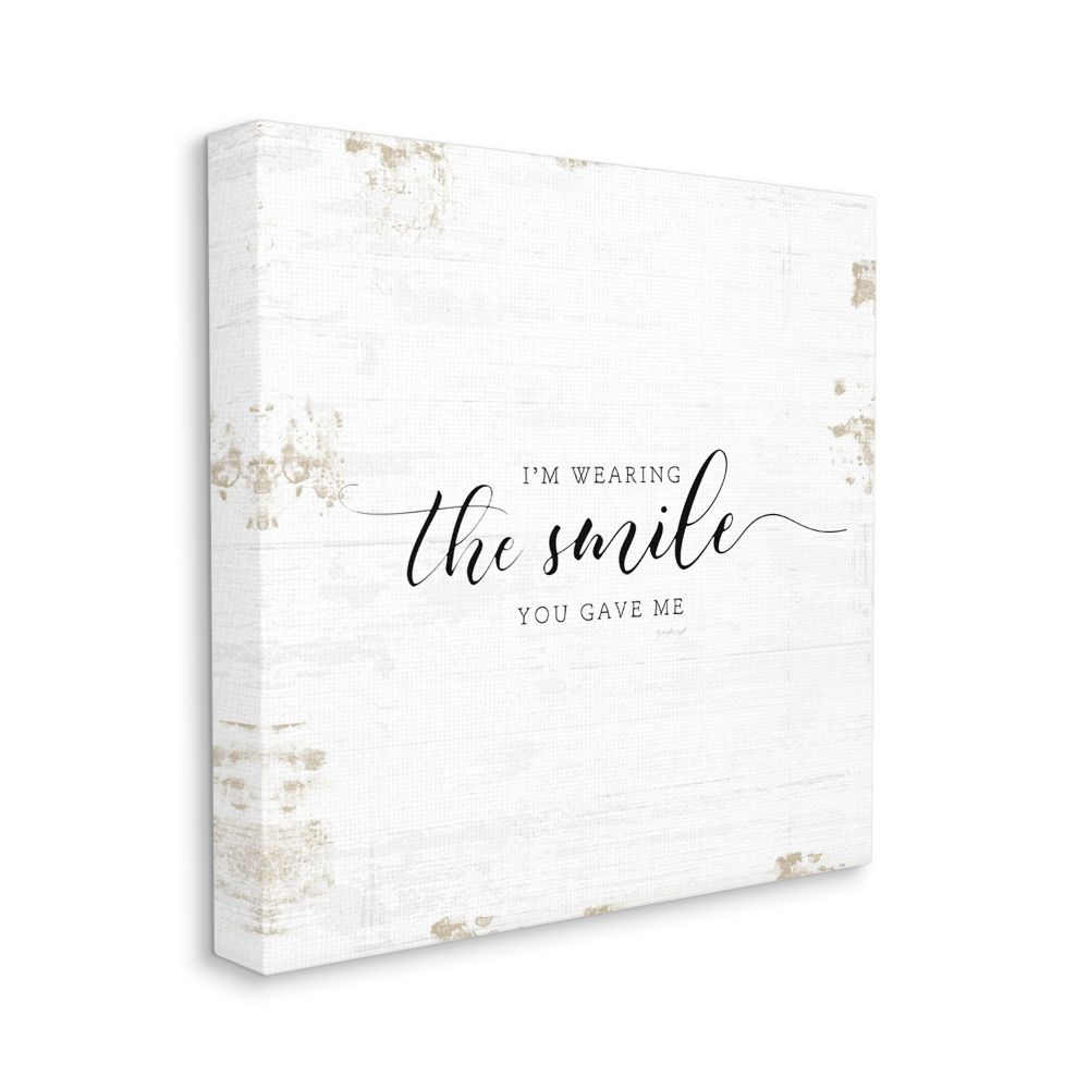 Jennifer Pugh 30-in H x 30-in W Inspirational Print on Canvas in White | - Stupell Industries AB-733-CN-30X30