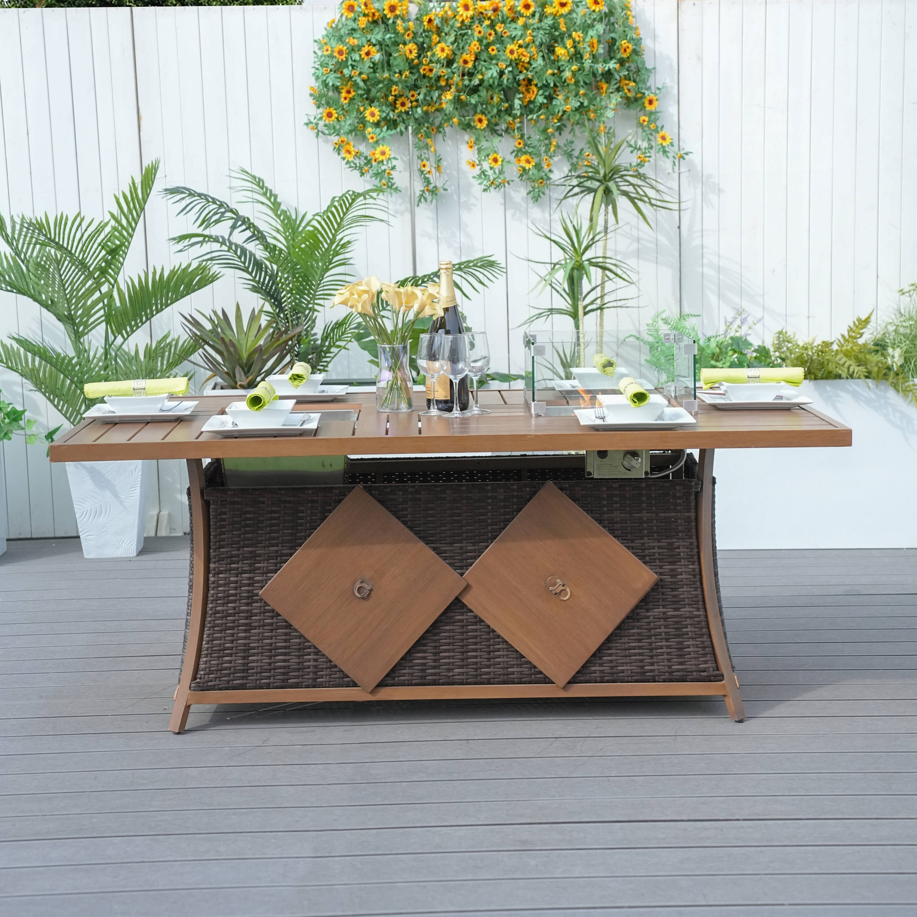 Direct Wicker DWG-1106FI-BR Patio-Dining-Sets - View #10