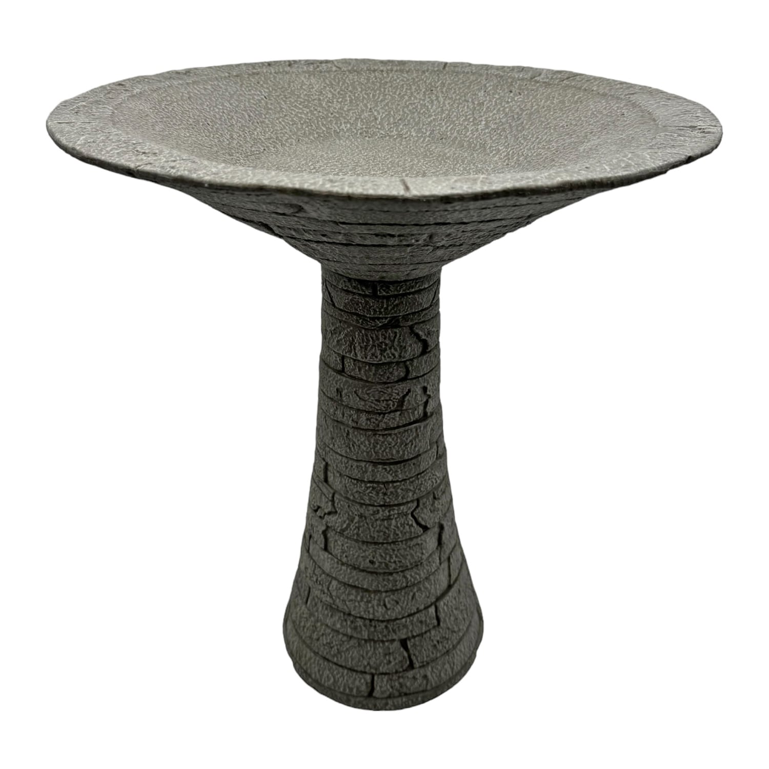 Style Selections 05-1288-34-02 20.25-in H Gray Cement Complete birdbath