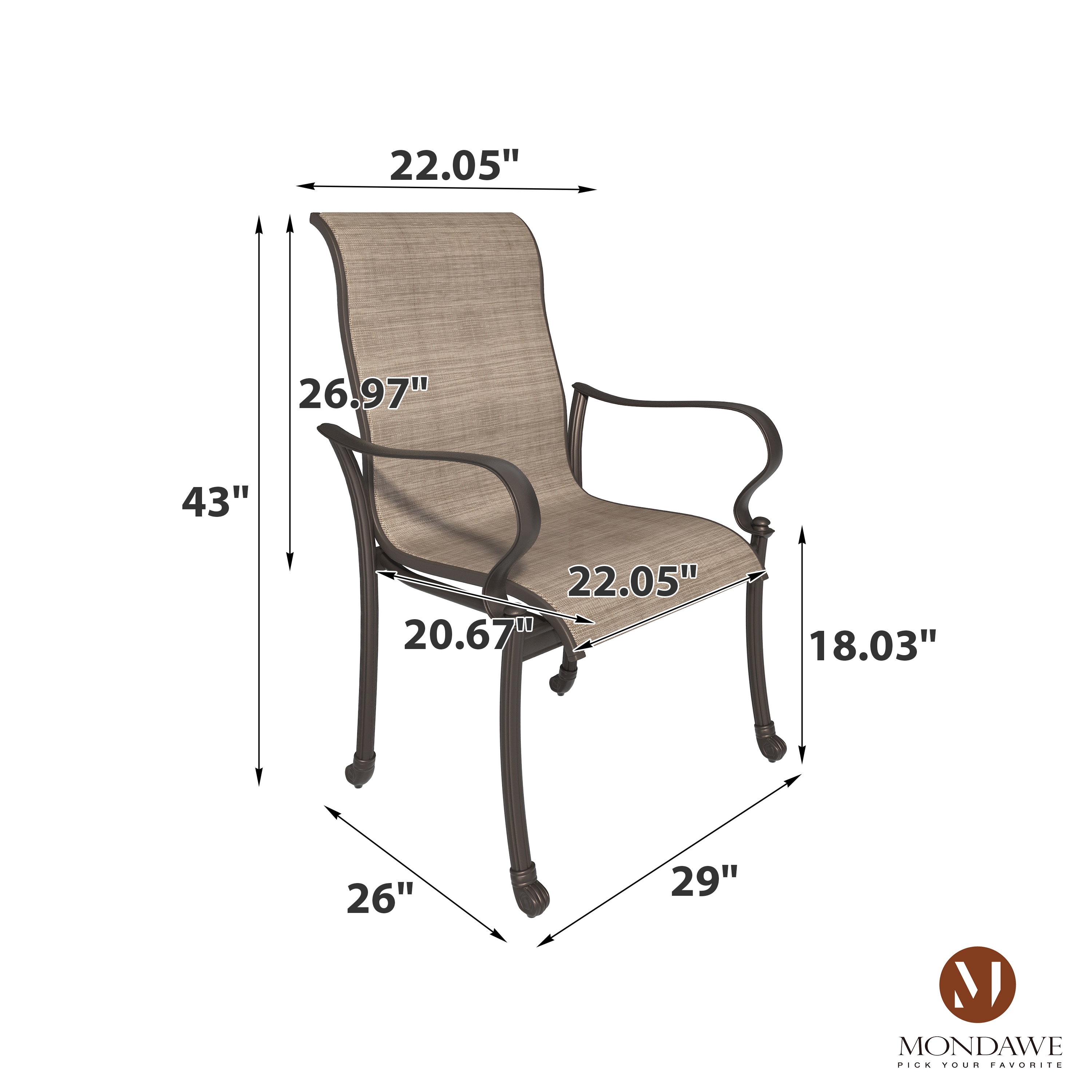 Mondawe MO-LD72CT9PS-BU Patio-Dining-Sets - View #11