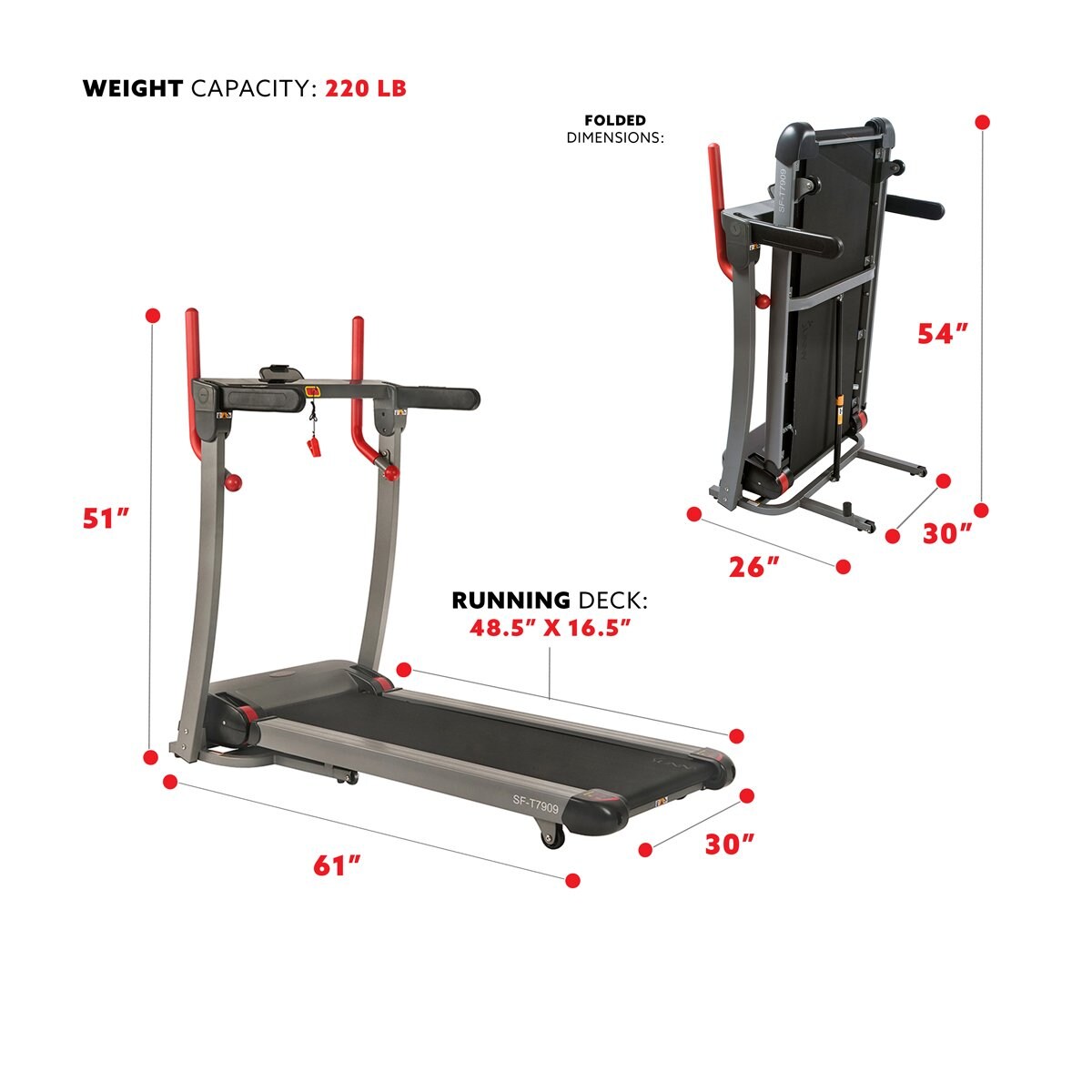 Sunny Health & Fitness SF-T7909 treadmills - View #6