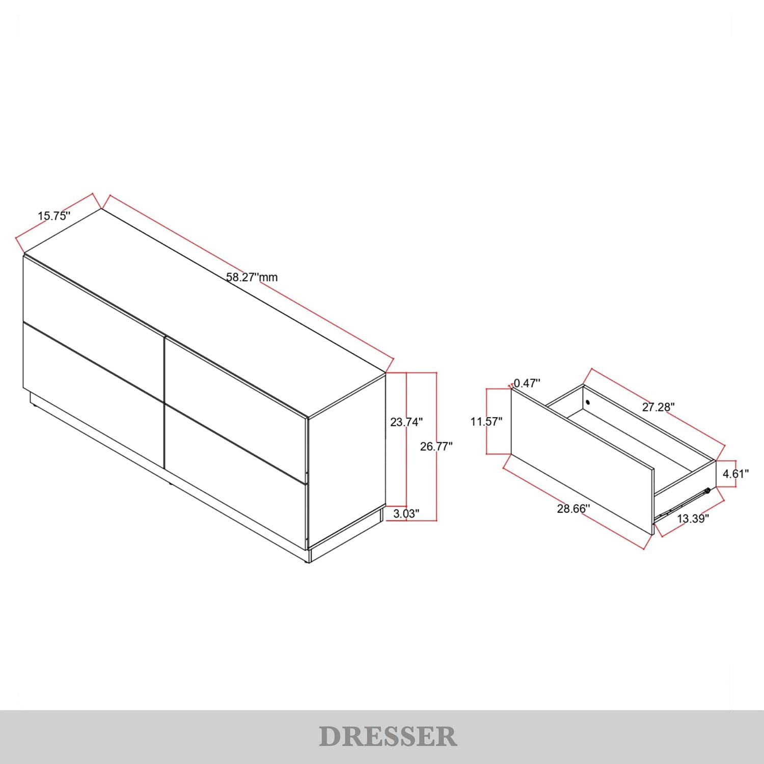 ChaletPosh C8471DR-WT dressers - View #10