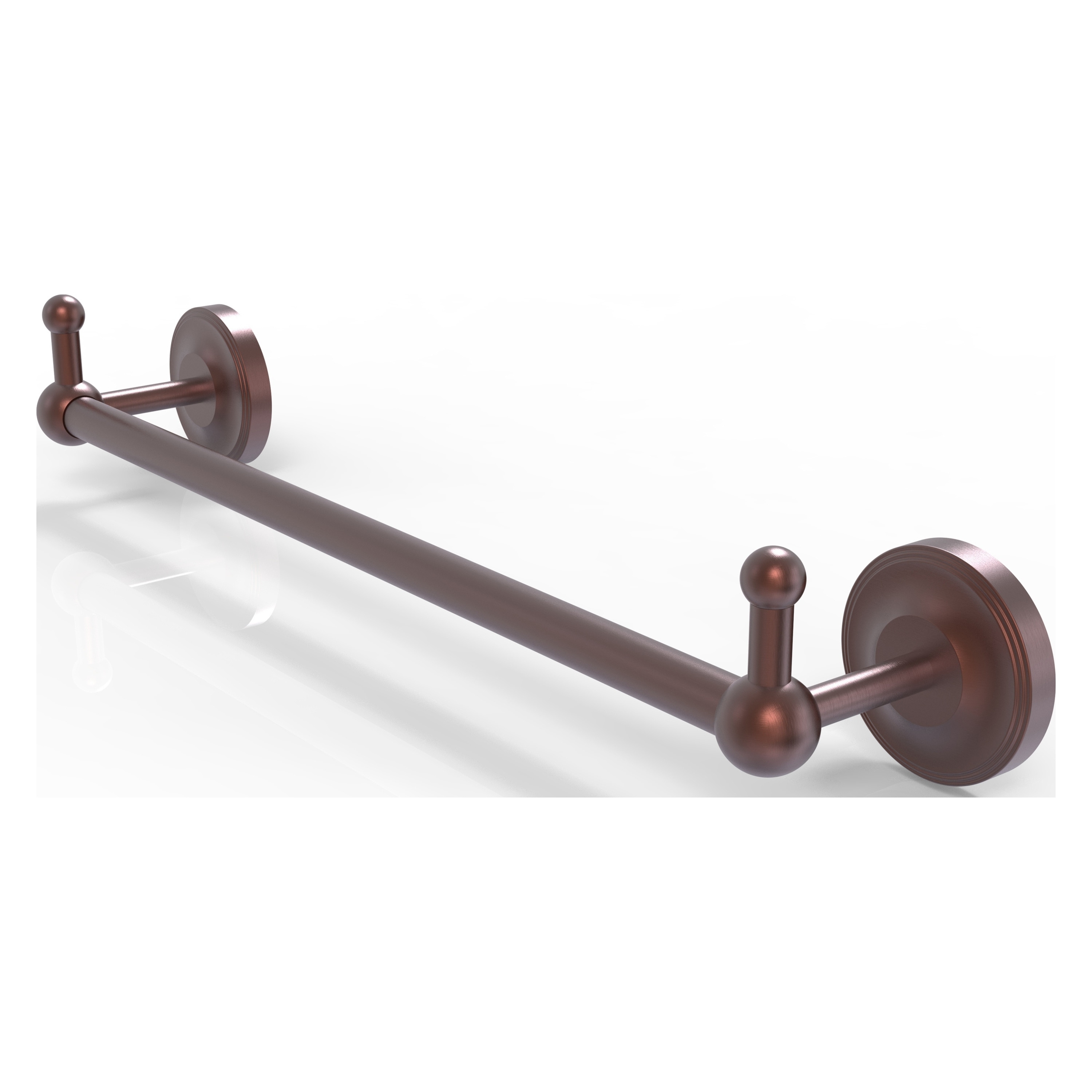 Allied Brass PR-41-18-PEG-CA Prestige Regal 18-in Antique Copper Wall mount Single Towel Bar
