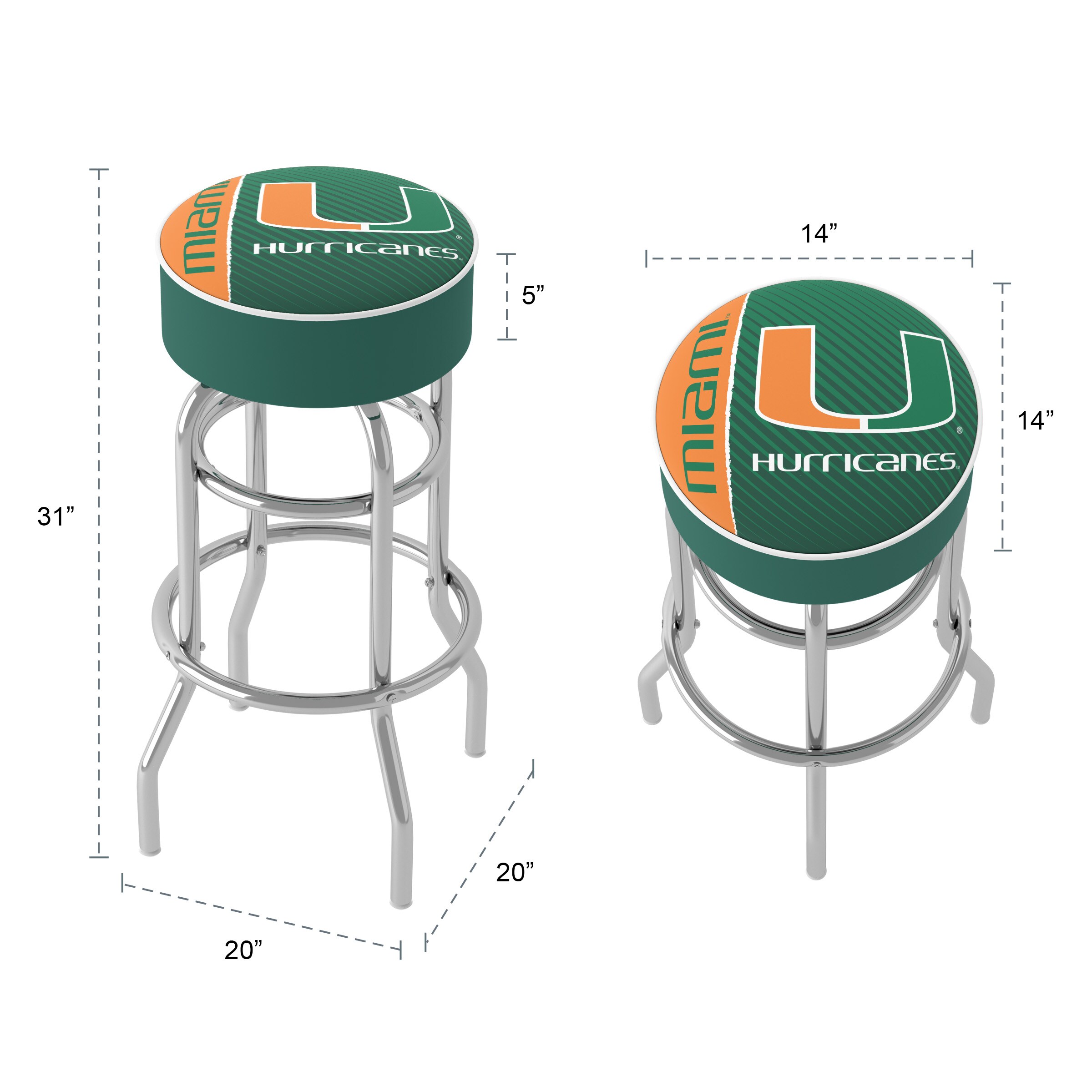 Trademark Gameroom MIA1000-TXT stools - View #3