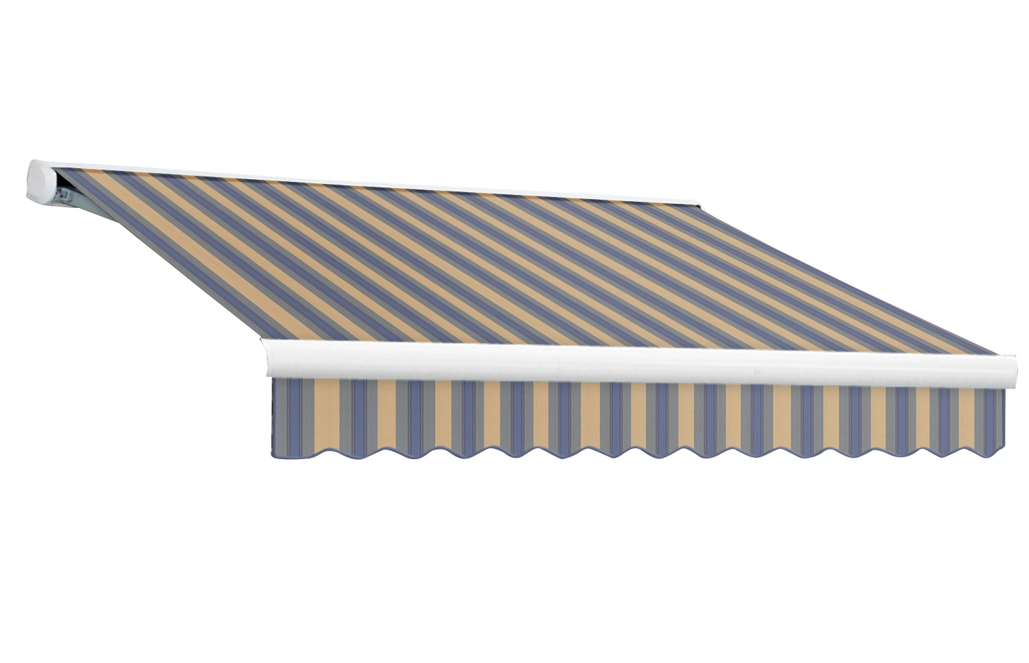 Awntech KWM16-642-DBTD 144-in Wide x 120-in Projection x 8-in Height Fabric Solid Patio Awning