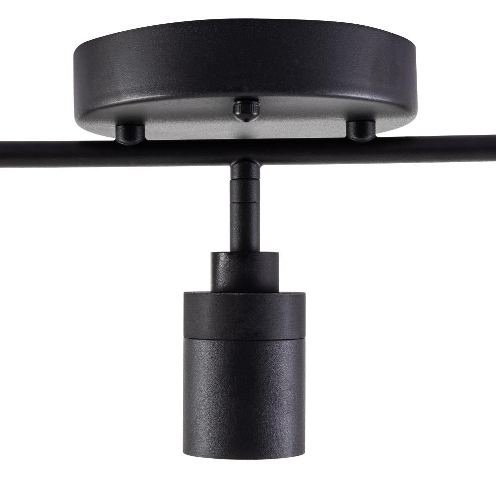 VidaLite 6.69-in 5-Light Black dimmable Integrated Modern/Contemporary  Flush Mount