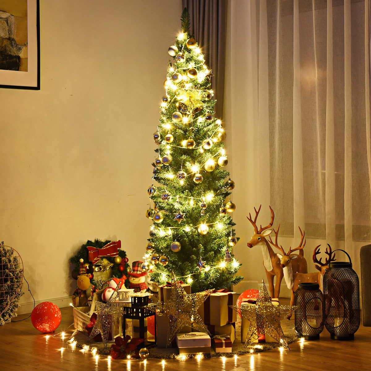 Costway CM20654 Artificial-Christmas-Trees - View #9