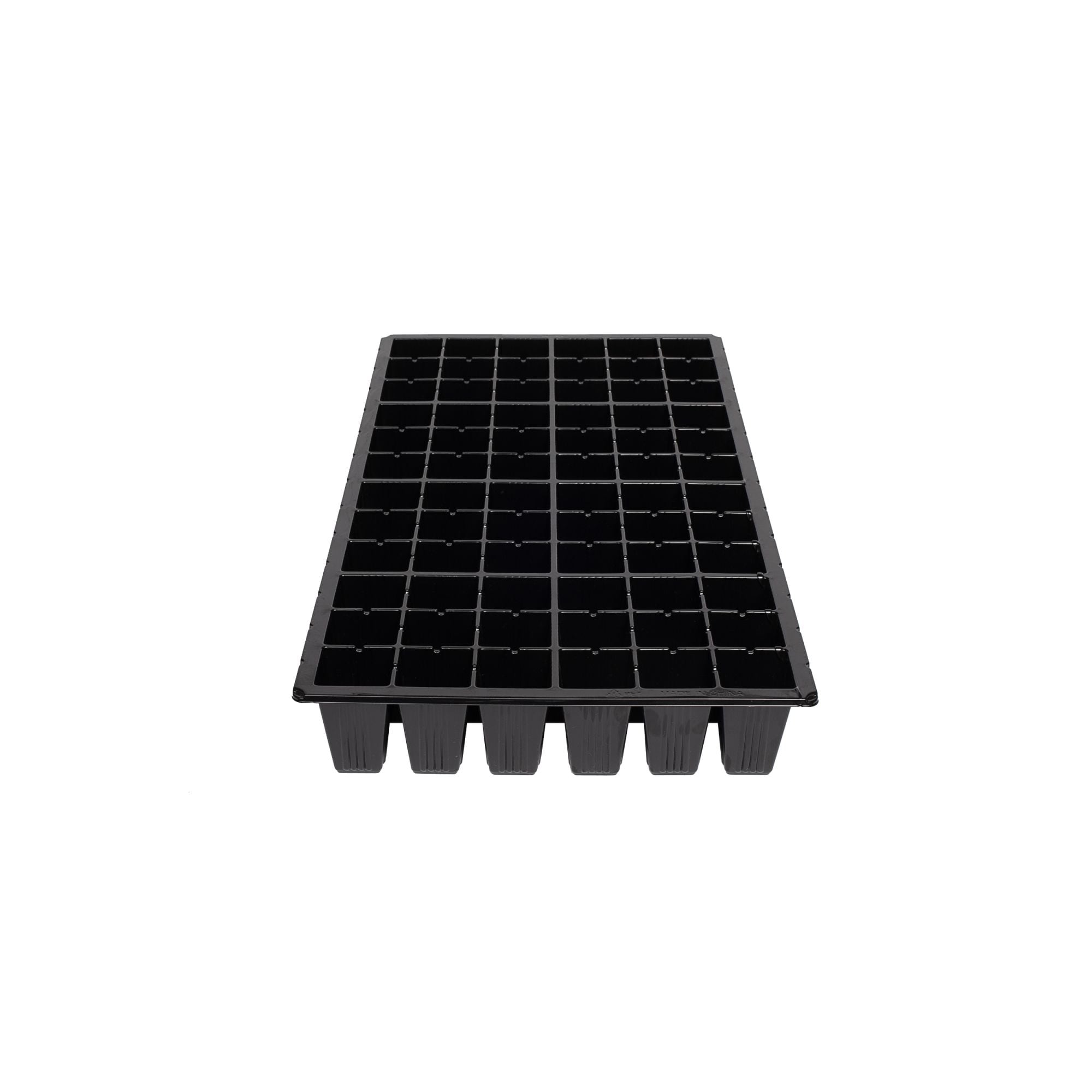SunPack 21in x 11in Heavy Duty 72-Cell Square Insert Tray- Black- 2.5in