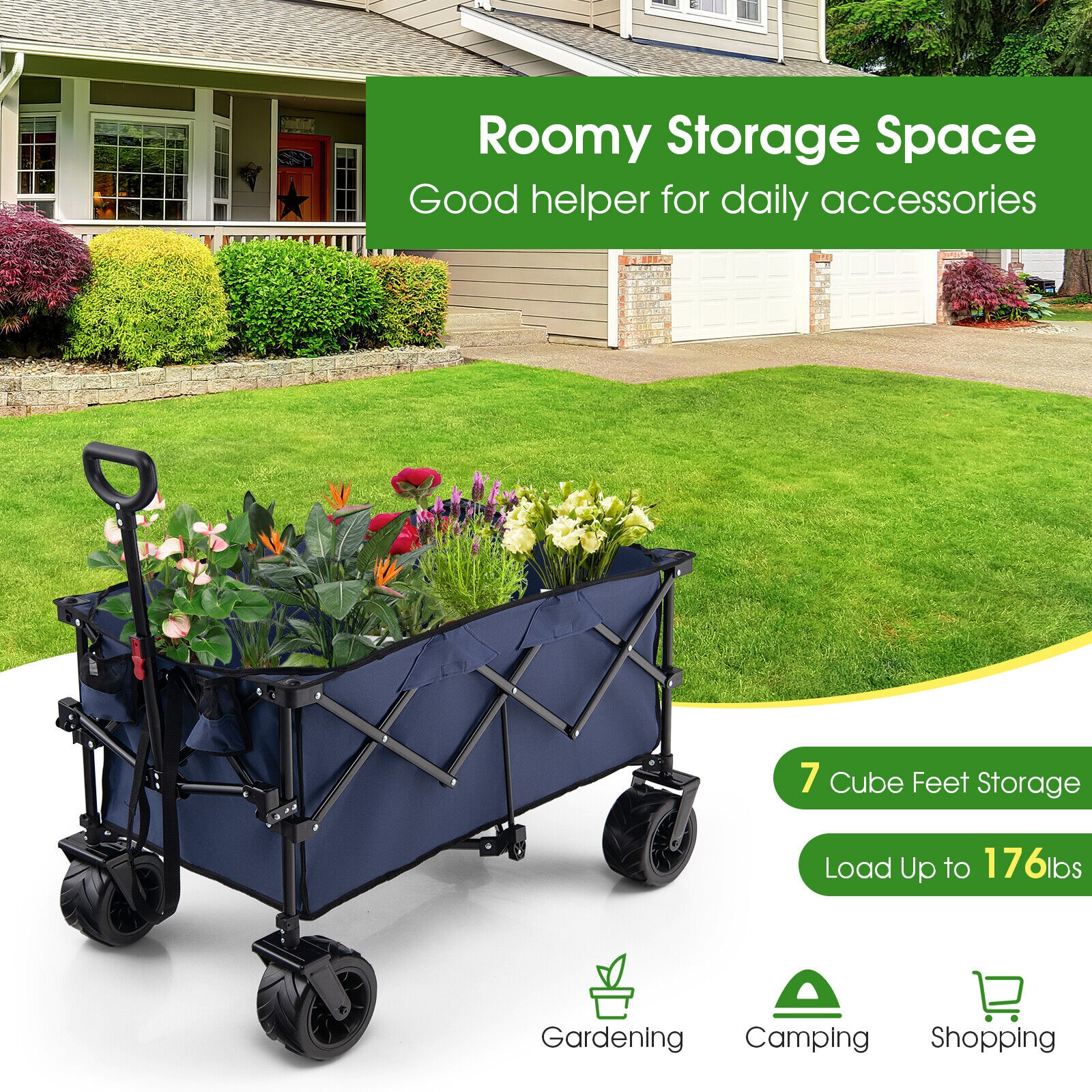 WELLFOR TSG35594BL Yard-Carts - View #4