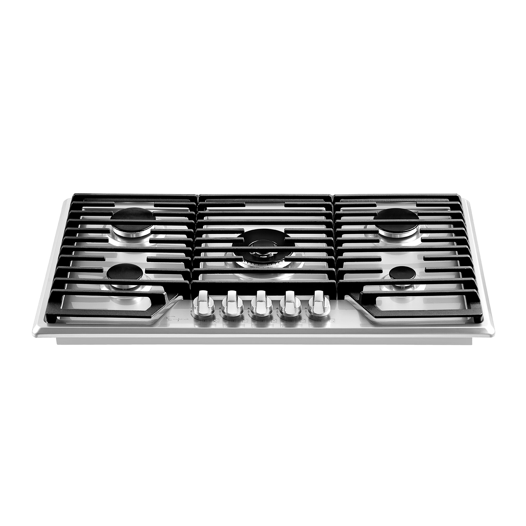 Empava 36in 5 Burners Stainless Steel Gas Cooktop in the Gas Cooktops department at