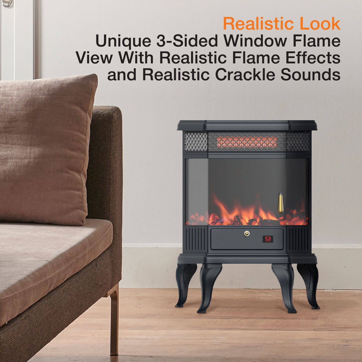 Lifesmart HT1209 Electric-Fireplaces - View #4