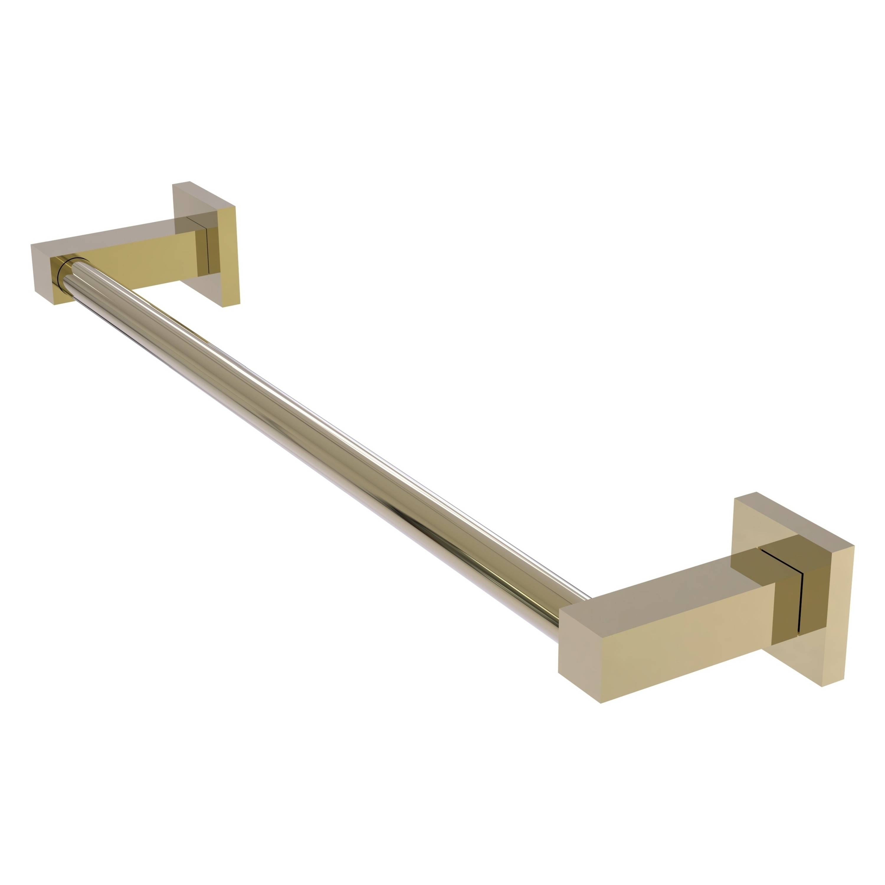 Allied Brass MT-41-18-UNL Montero 18-in Unlacquered Brass Wall mount Single Towel Bar