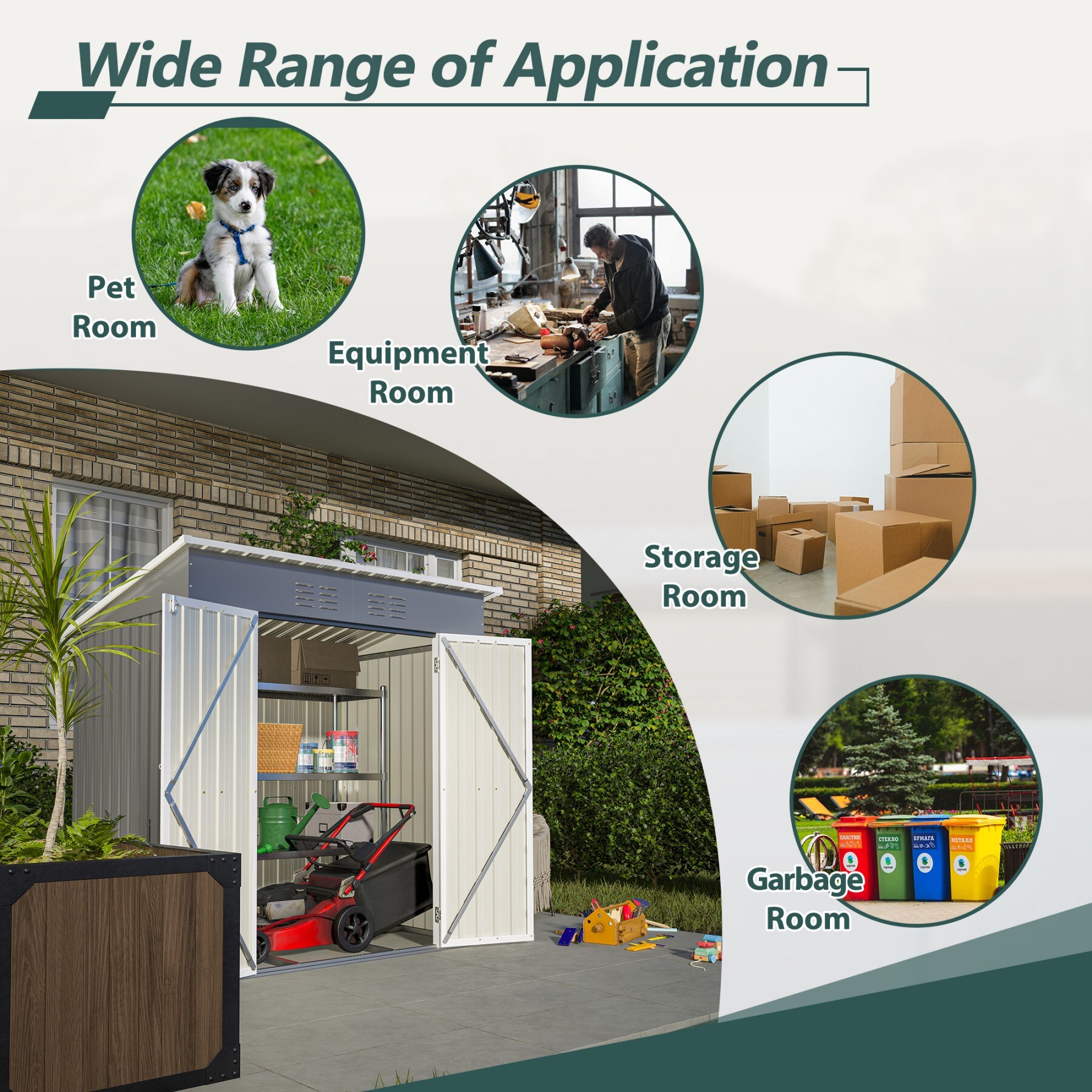 Dexmalle W2505P197225 Metal-Storage-Buildings-Sheds - View #11