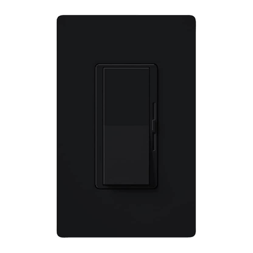 Lutron DVLV-10P-BL Diva Magnetic Low Voltage Single-pole Rocker Light dimmer switch Black
