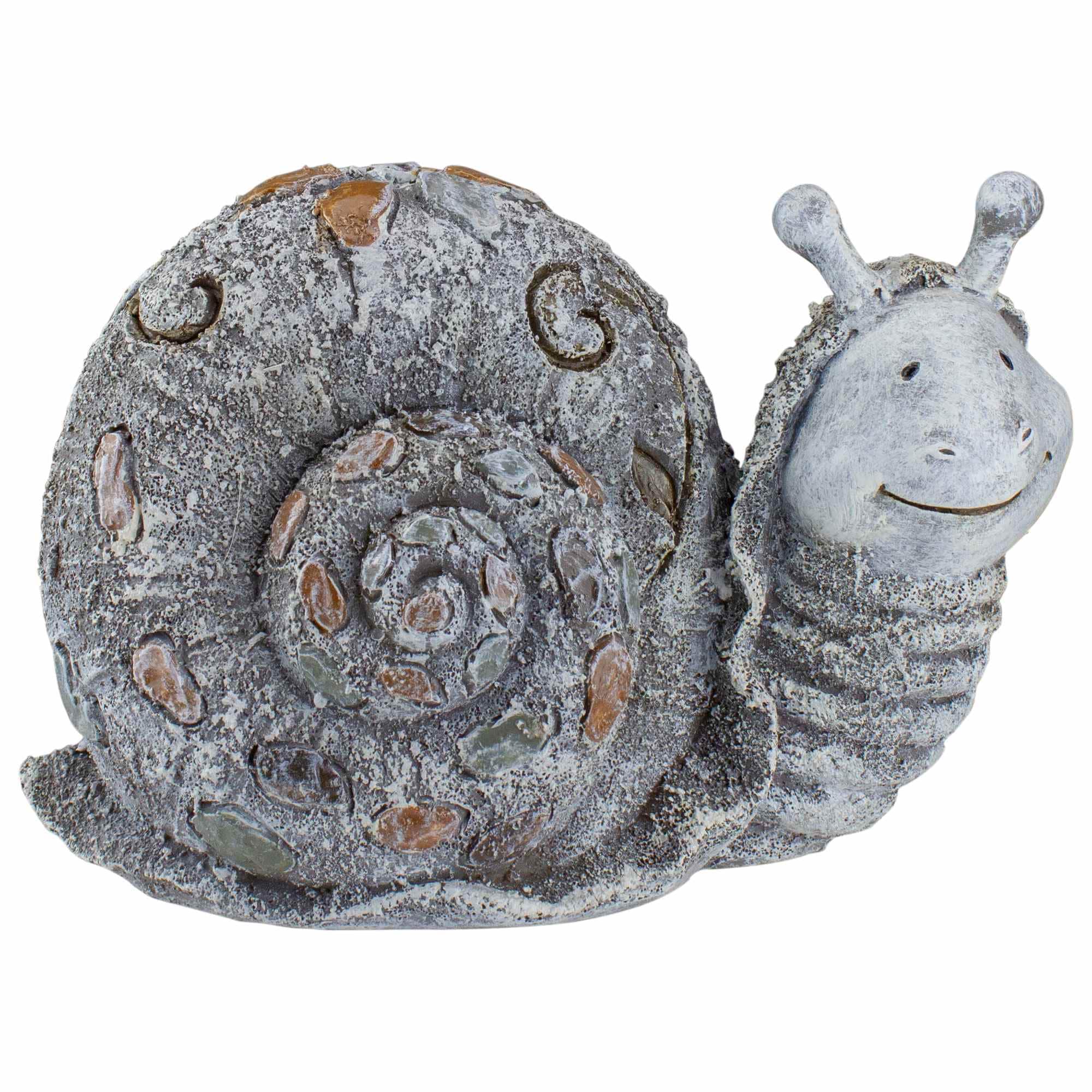 5.75 inch Pebble Snail Outdoor Garden Statue