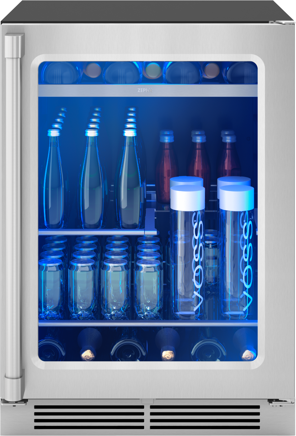 Beverage Cooler And Fridge with Glass Door,30 Can Beverage Mini Fridge,  Adjustable Shelves Dispenser Countertop Refrigerator Cellars, Perfect for  Soda