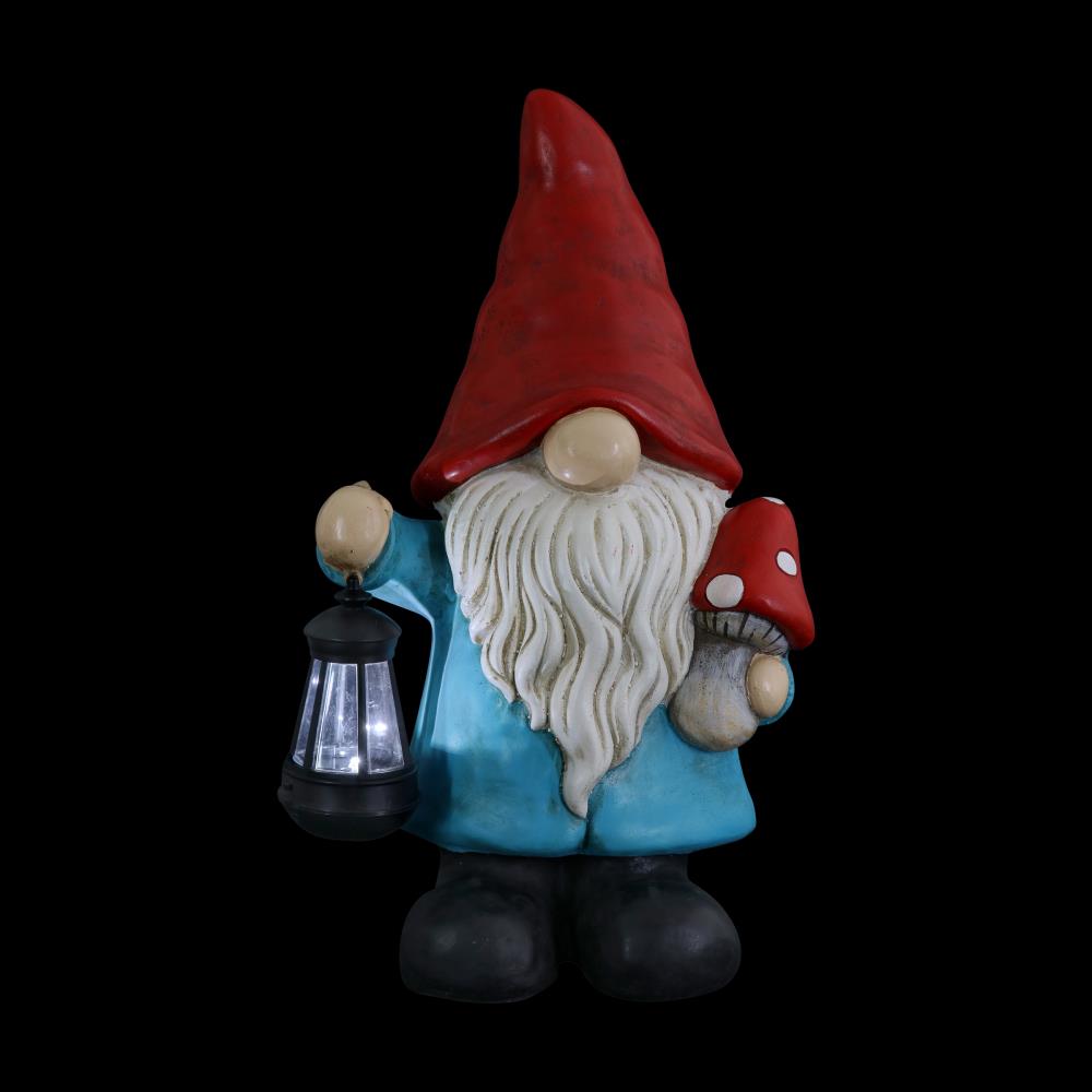 Exhart 18.78-in H x 10.55-in W Gnome Garden Statue at Lowes.com