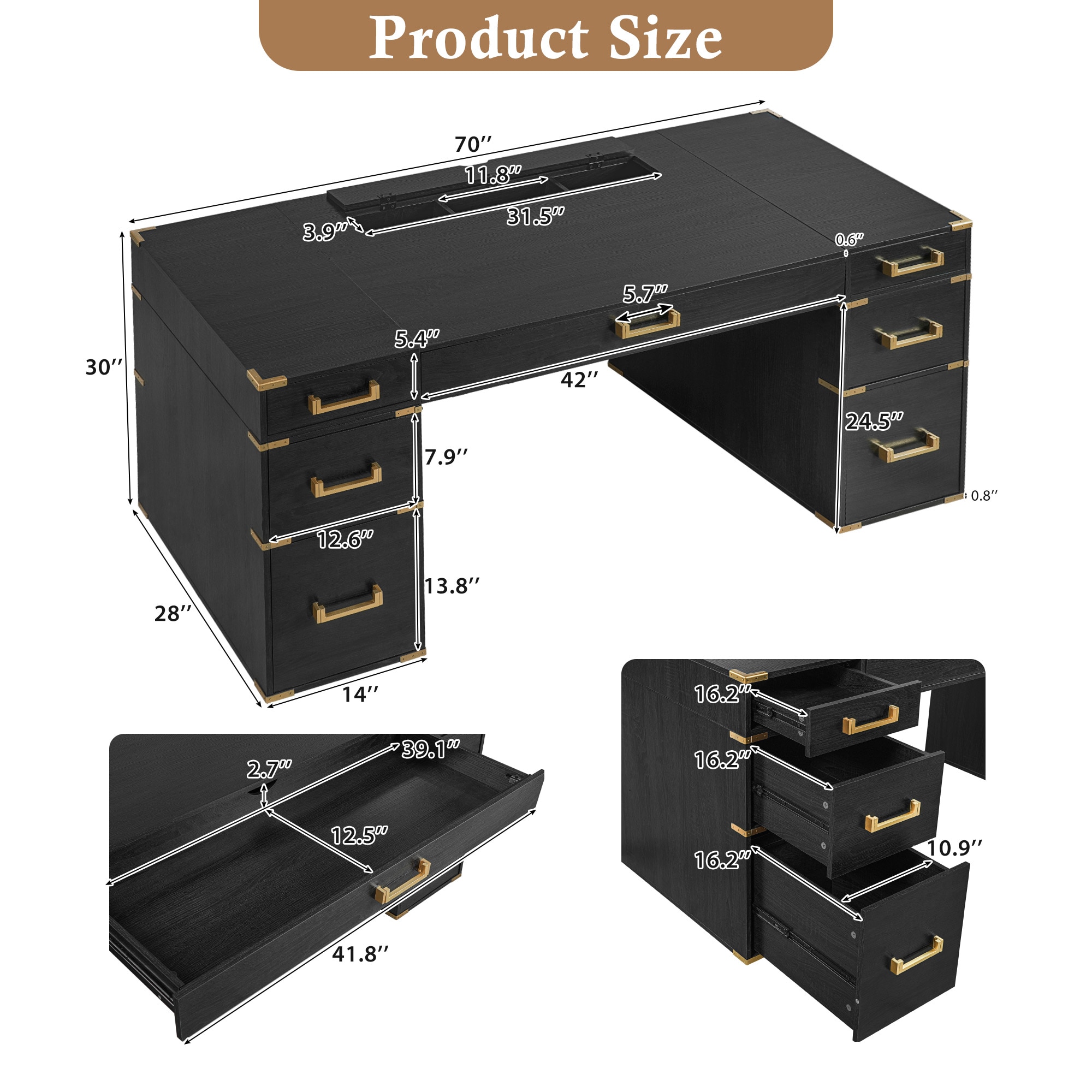 Roomfitters RF-N751S376579B desks - View #3