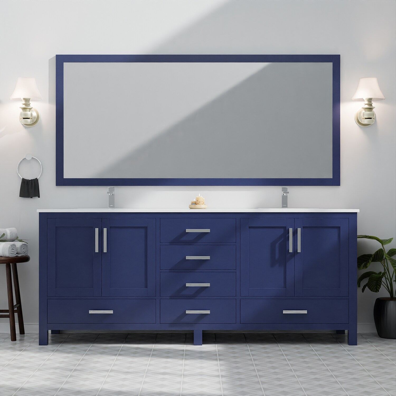Lexora LJ342280DEWQM30F Bath-Vanity-Combo - View #15