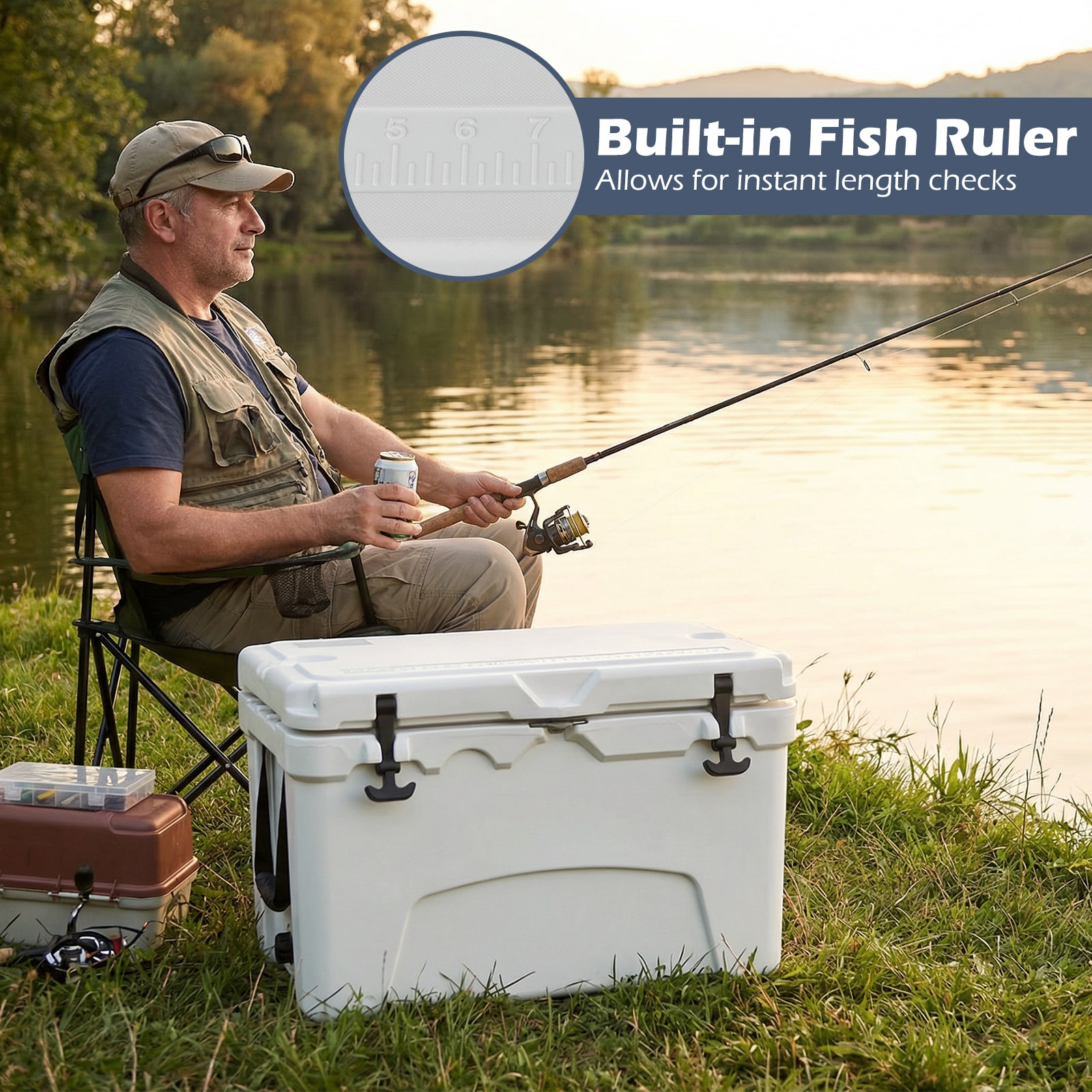 cold box fishing IFB-30 This 45 1000L Insulated Cooler Box for