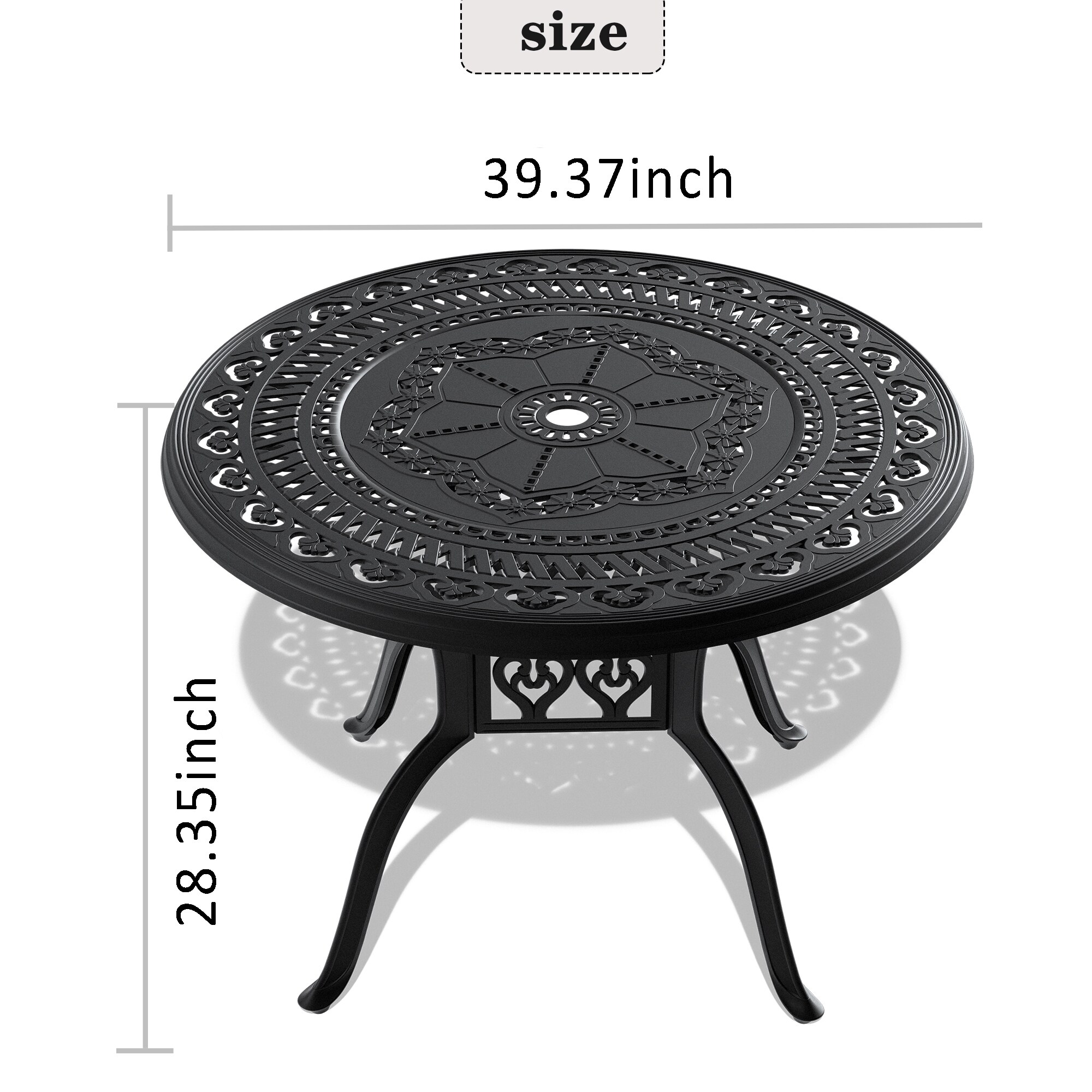 Kahomvis NICE-QP1092-027 Patio-Tables - View #3