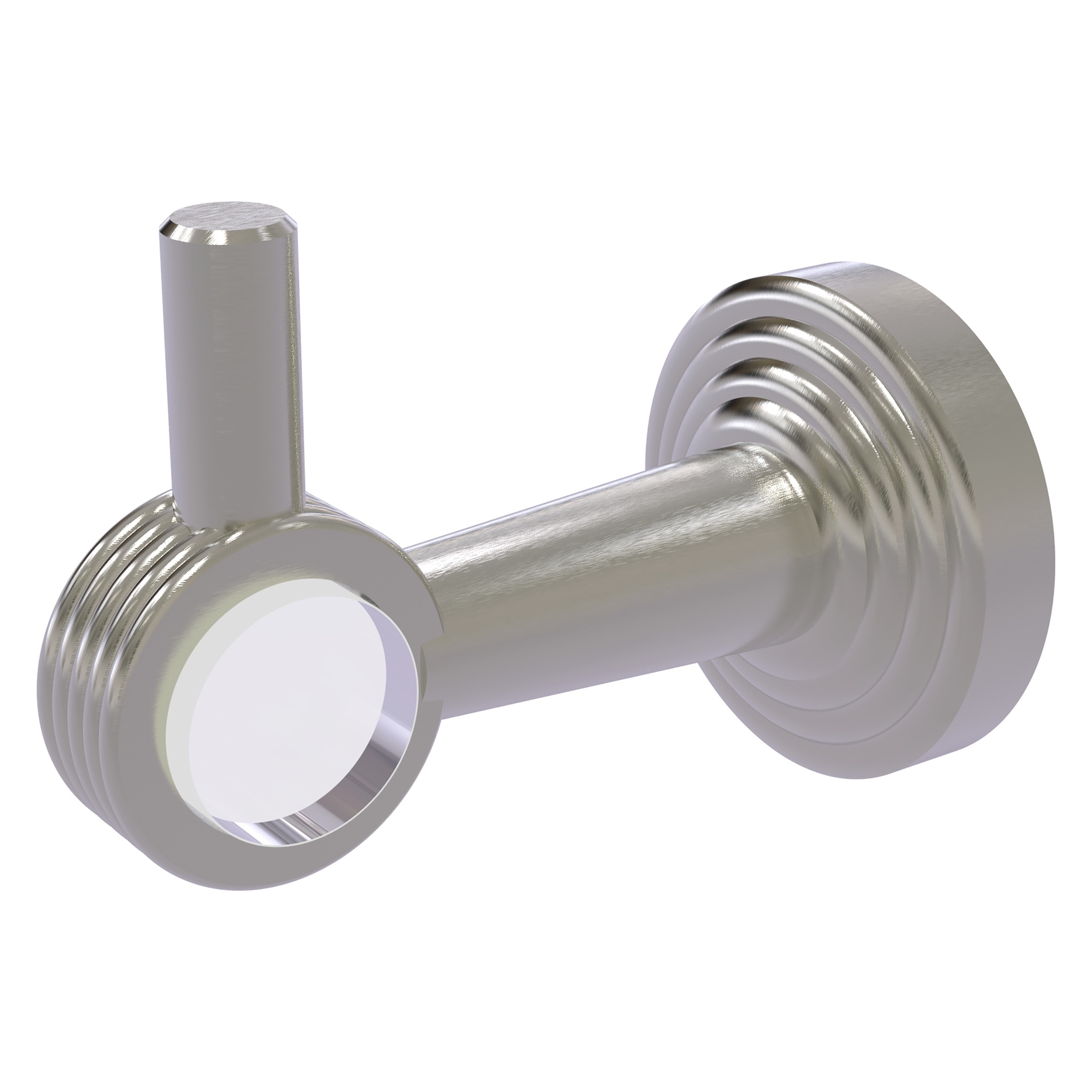 Allied Brass PB-20G-SN Pacific Beach Satin Nickel Single -Hook Wall mount Towel Hook