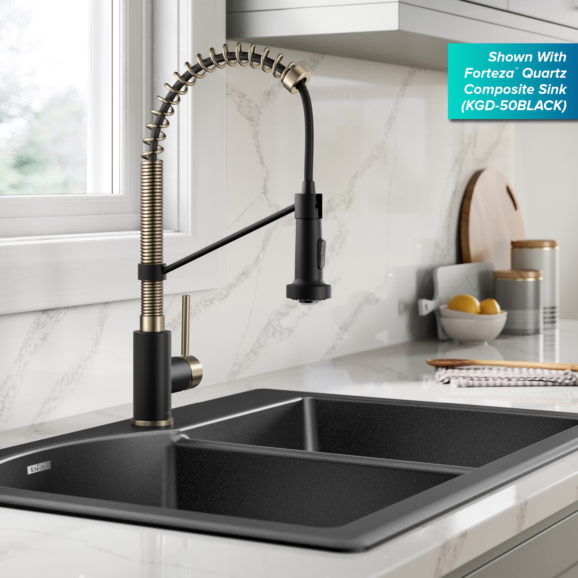 Kraus KPF-1610SFACBMB Kitchen-Faucets - View #3