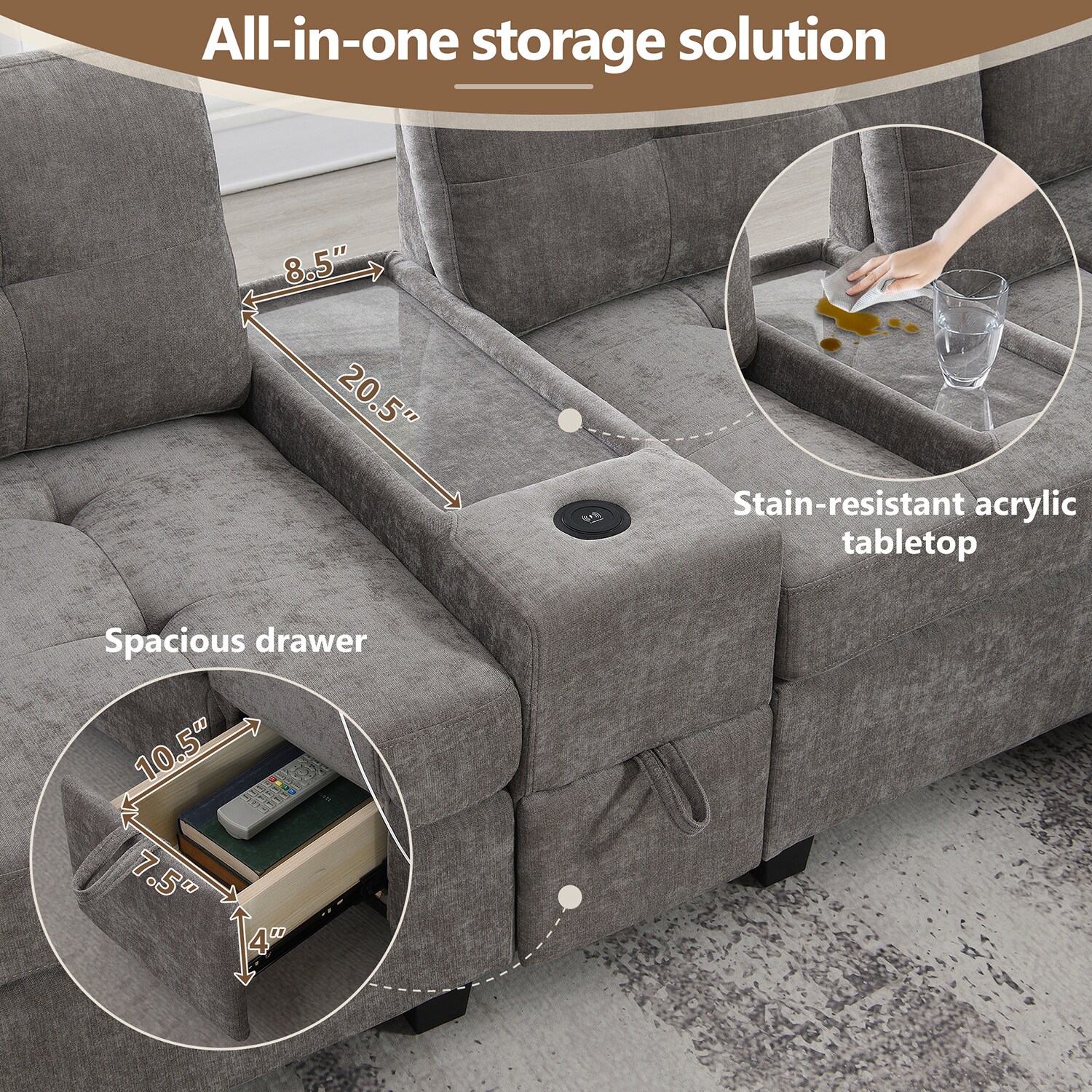 GZMR GZ-N7S360A Sofas-Loveseats - View #6