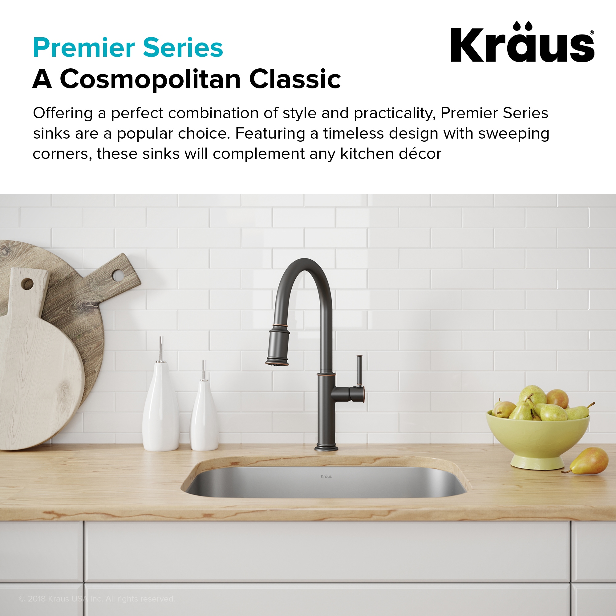 Kraus 15-inch Satin Stainless Steel Undermount Single Bowl Sink