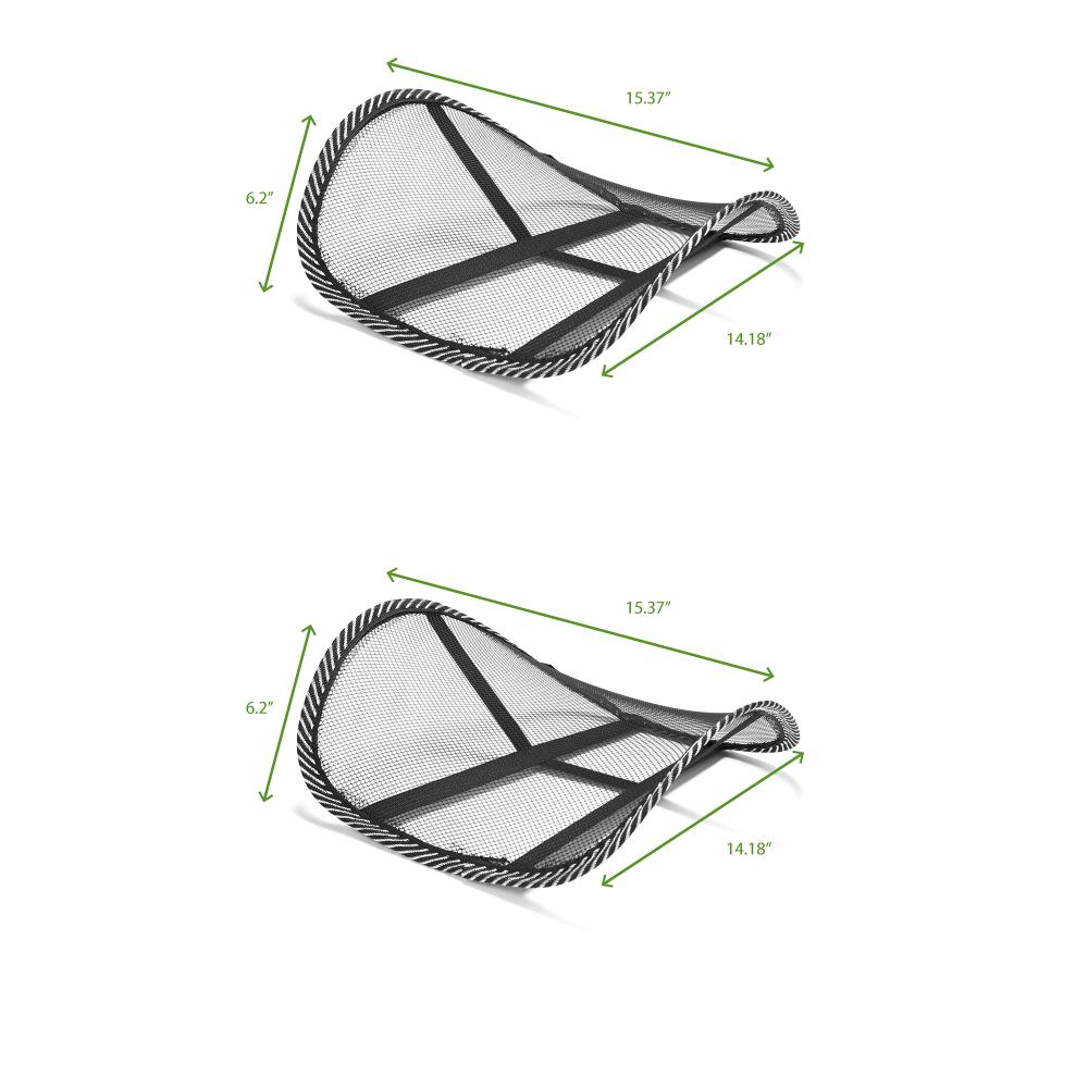 Mind Reader BACKMESH-BLK Orthopedic-Pillows-Cushions - View #7
