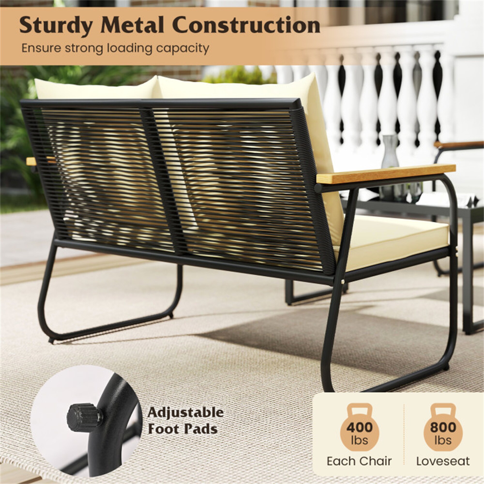 BABOOM BOM-11575BN-OR Patio-Conversation-Sets - View #8