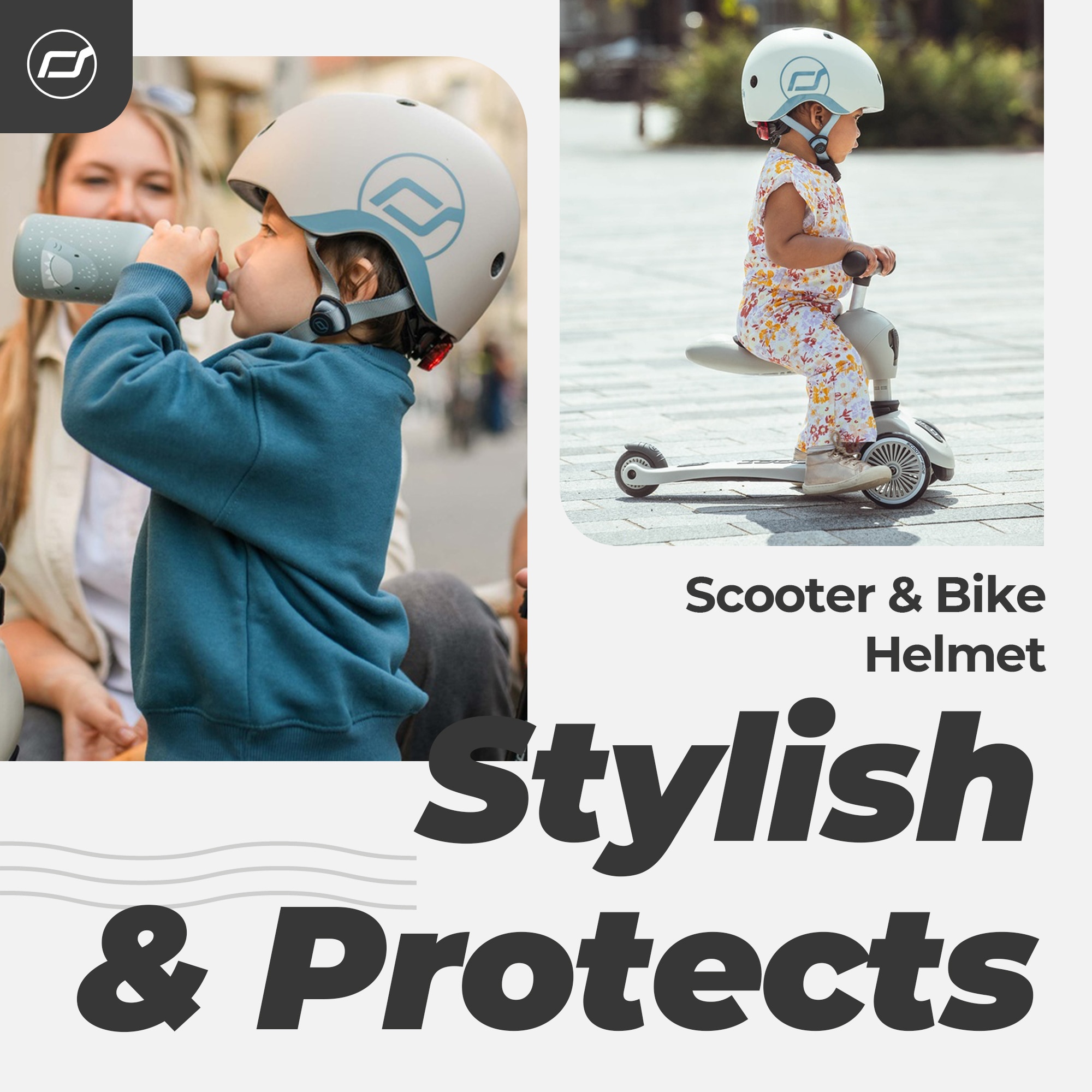 Scoot & Ride SRUS-HELM-XXS-ASH Bike-Accessories - View #2
