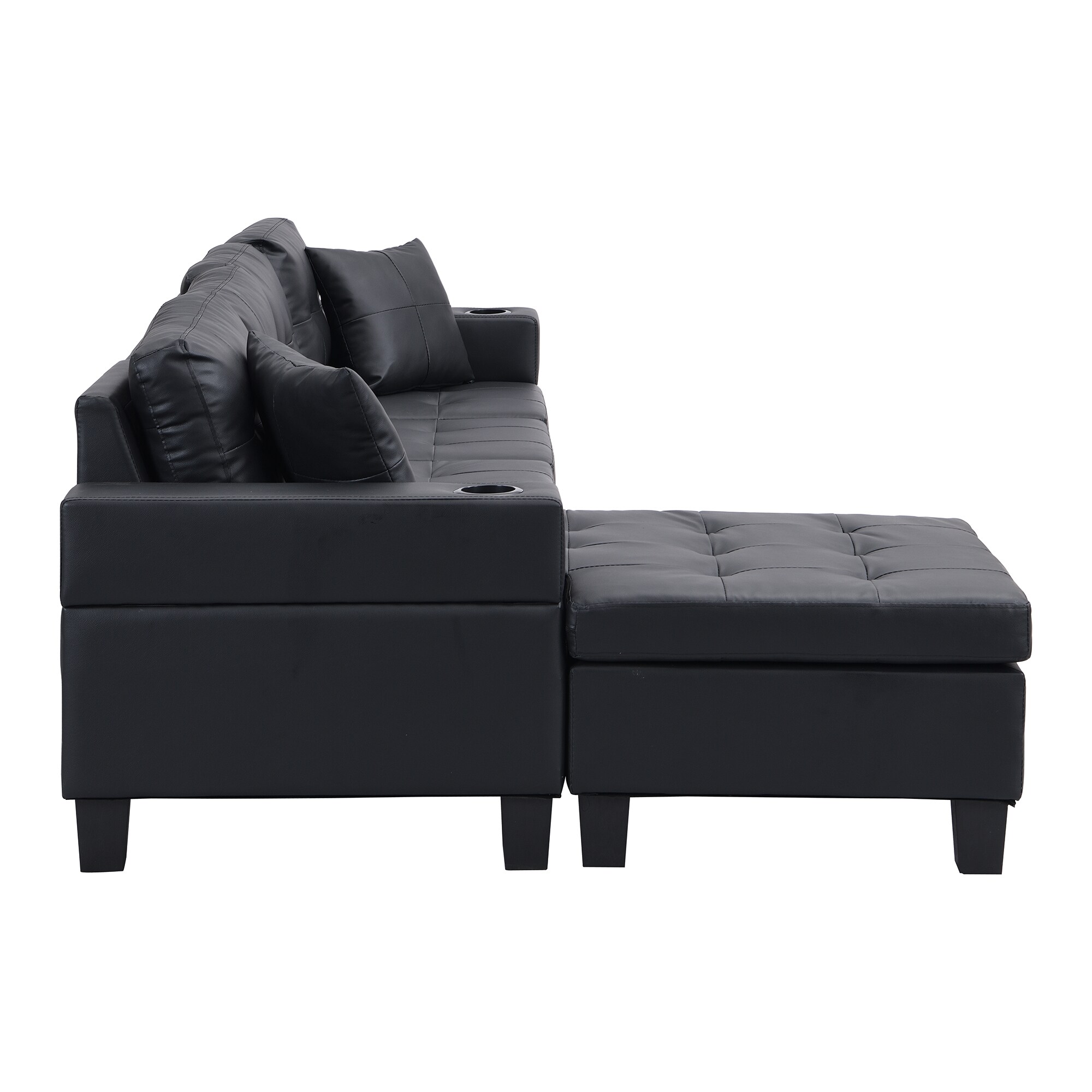 Loveseats with chaise lounge hot sale