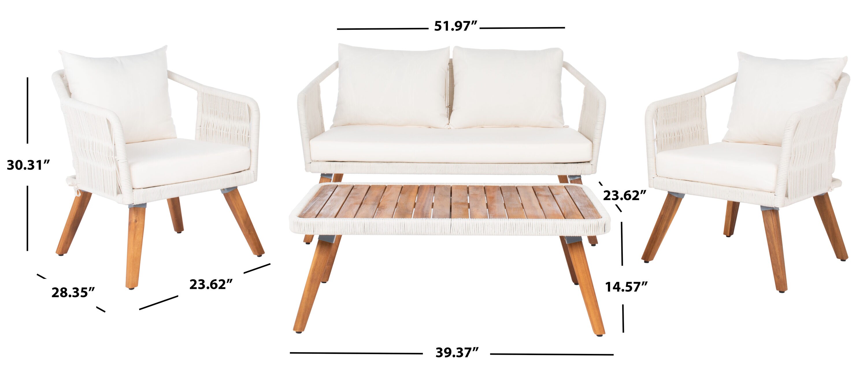 Safavieh PAT7049D Patio-Conversation-Sets - View #9